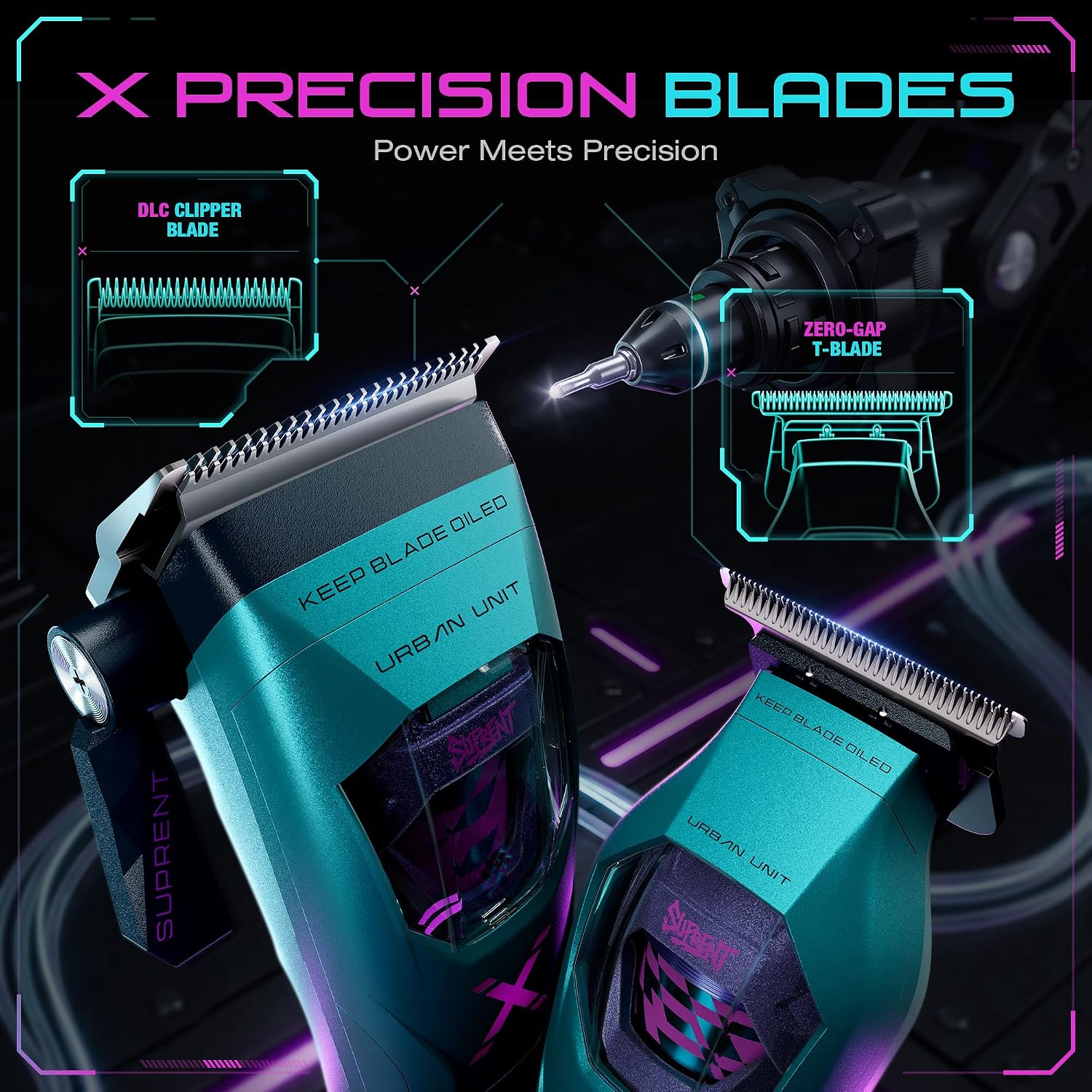 Detalle de SUPRENT Hair Clippers with DLC Blade