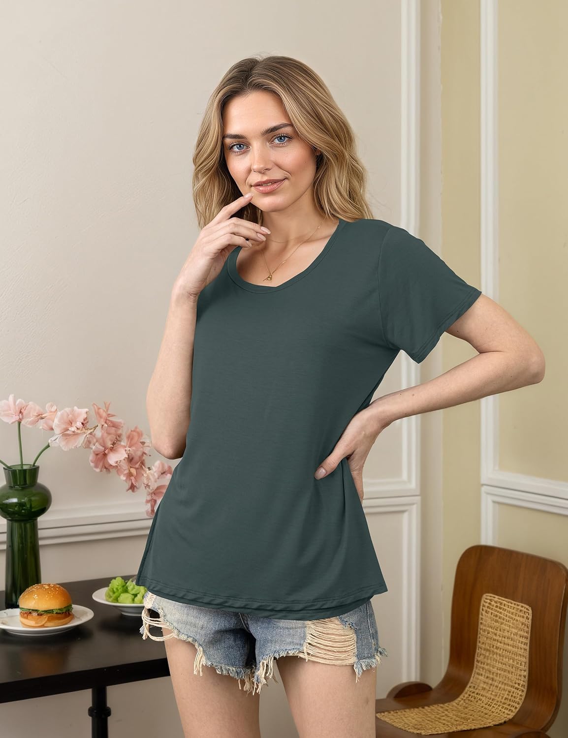 Thumbnail 1 de SUNNYBUY Still T-Shirts 3er-Set – Stillshirt Kurzarm für Damen