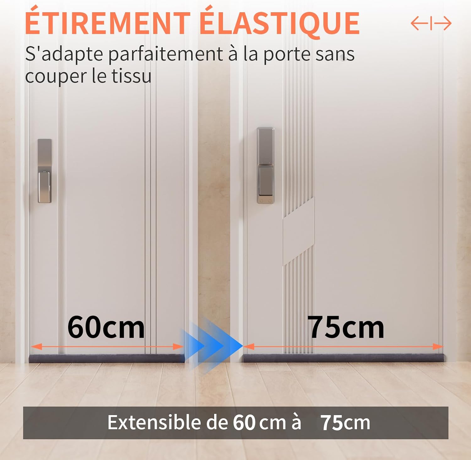 Detalle 2 de BKSAI Boudin de Porte isolant double 60-75 cm