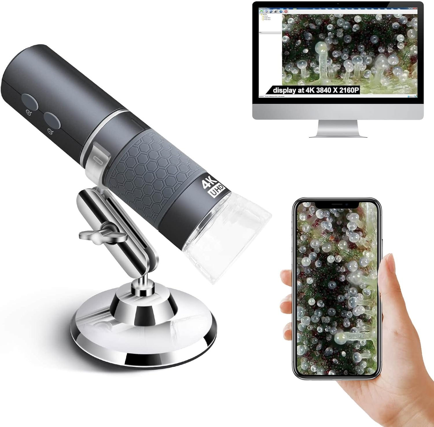 Thumbnail 6 de Ninyoon Supporto Universale per Microscopio: supporto stabile in lega di alluminio per foto/camera USB/WiFi, diametro massimo 3,5 cm