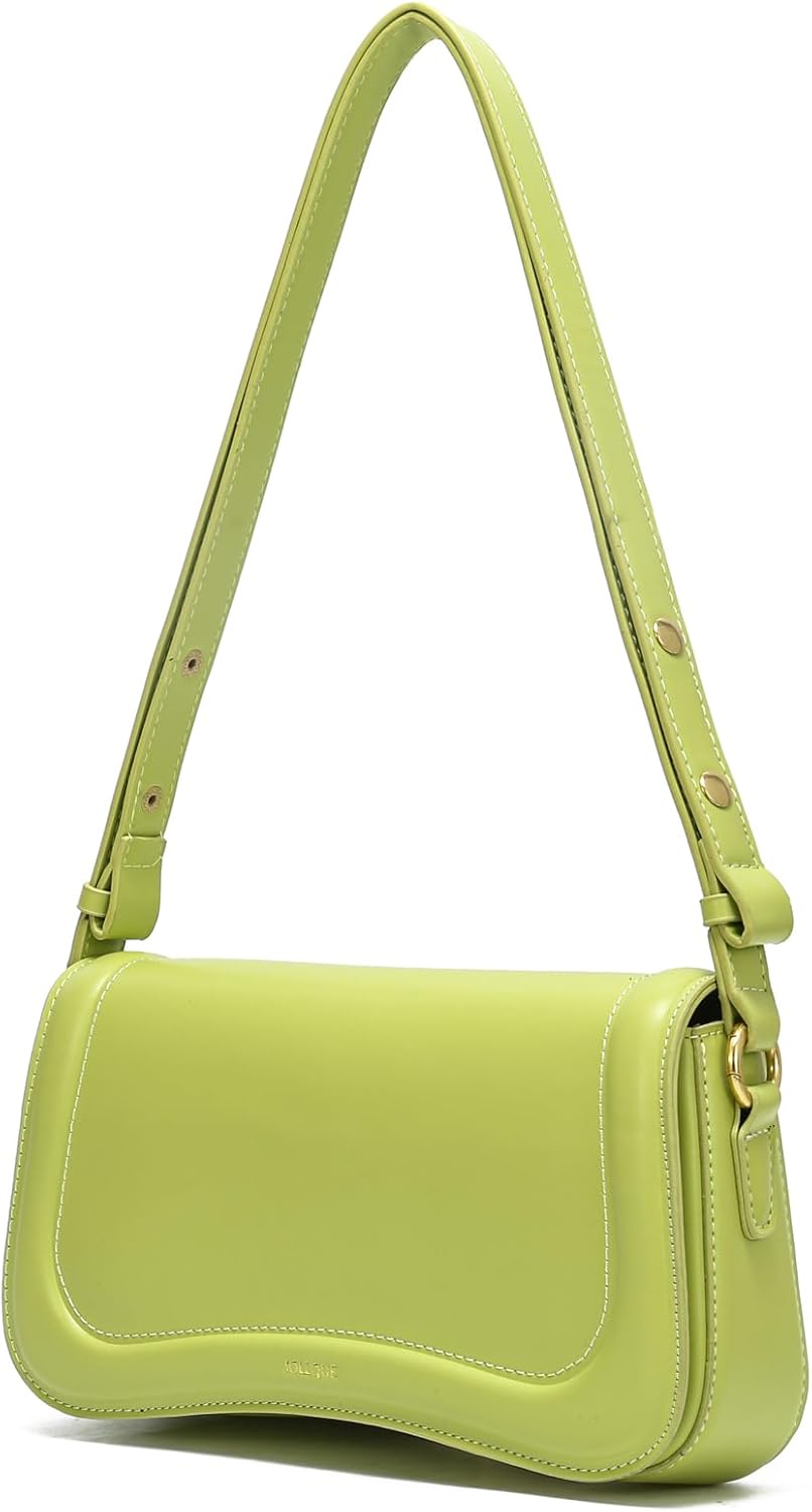 Thumbnail 1 de JOLLQUE Crescent Shoulder Bag for Women – Small Leather Strap Dumpling Handbag