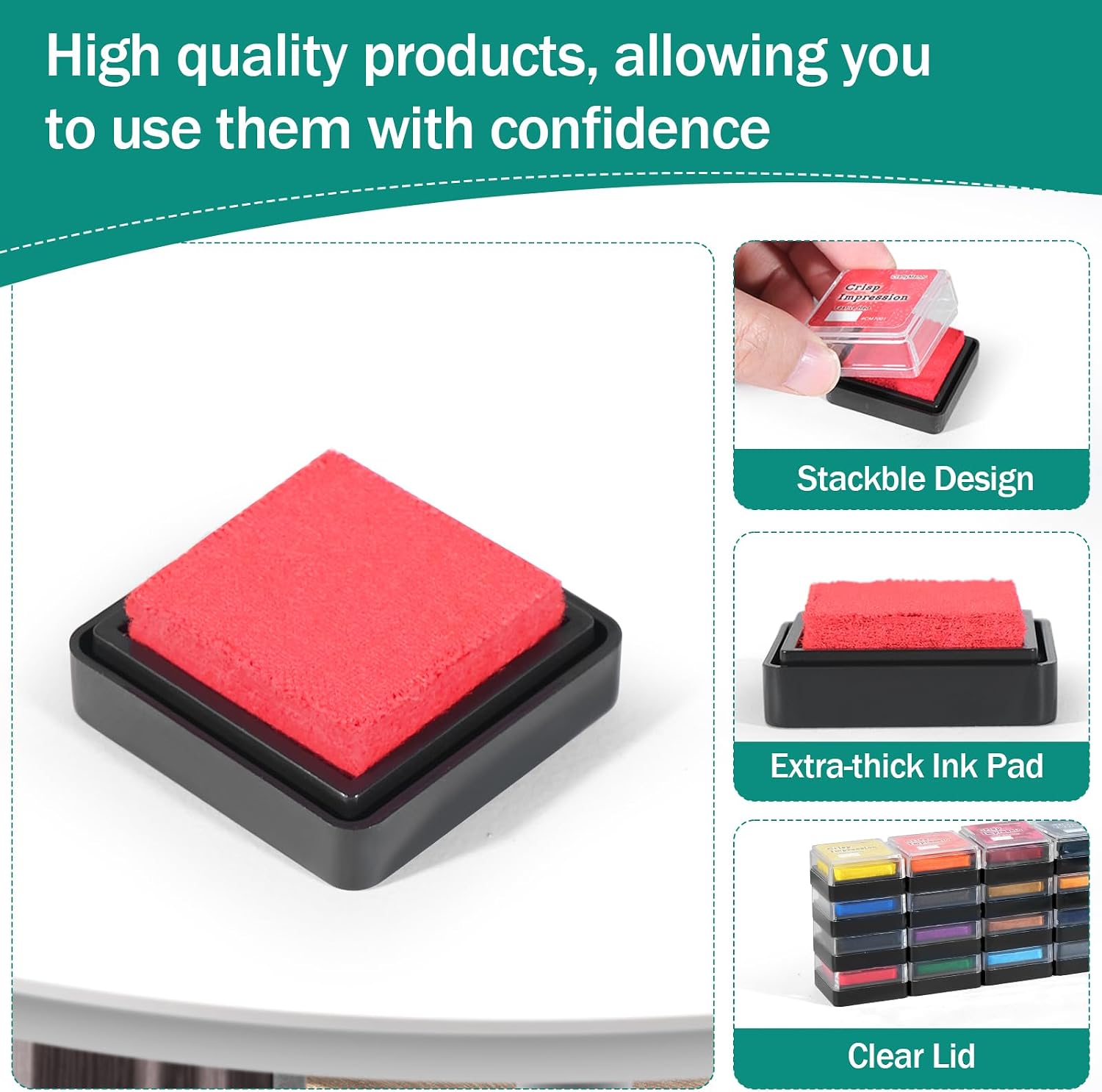 Thumbnail 5 de CraftyManor Mini Stamp Ink Pads, 8-Color
