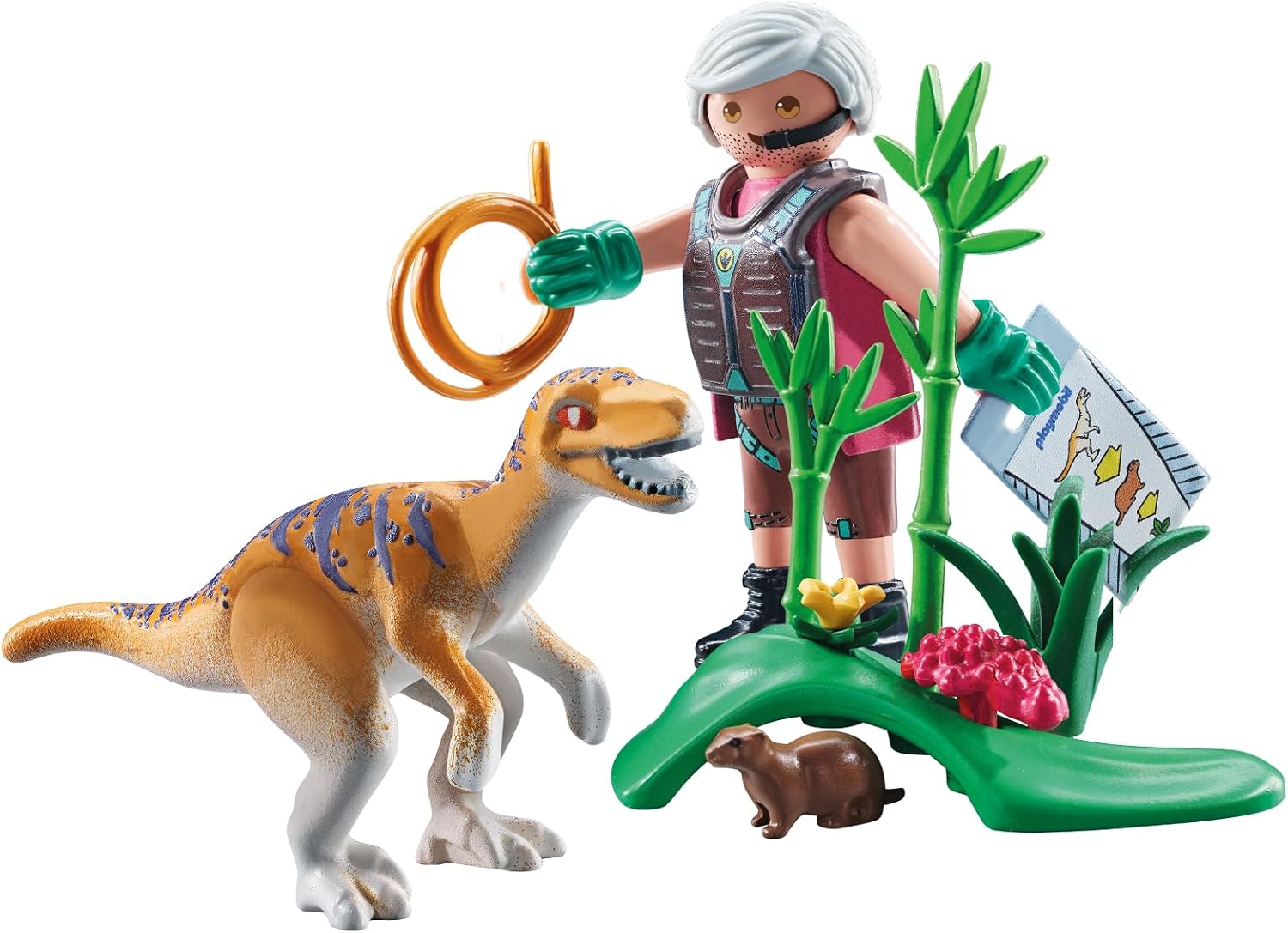 Detalle de PLAYMOBIL Velociraptor dinosaur set