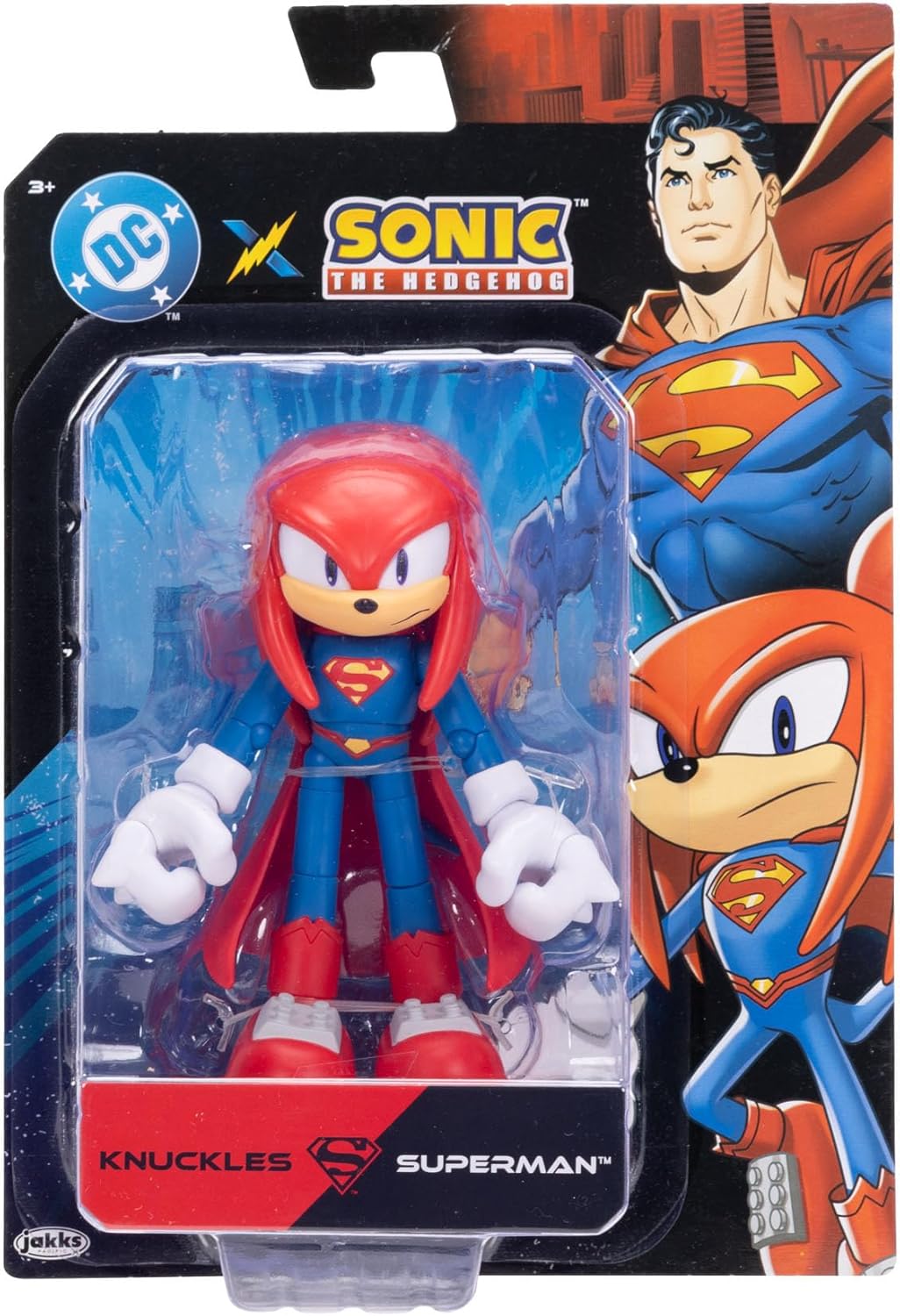 Detalle de DC X Sonic Collectable Action Figures: Shadow as Batman, Tails as Cyborg, Knuckles as Superman