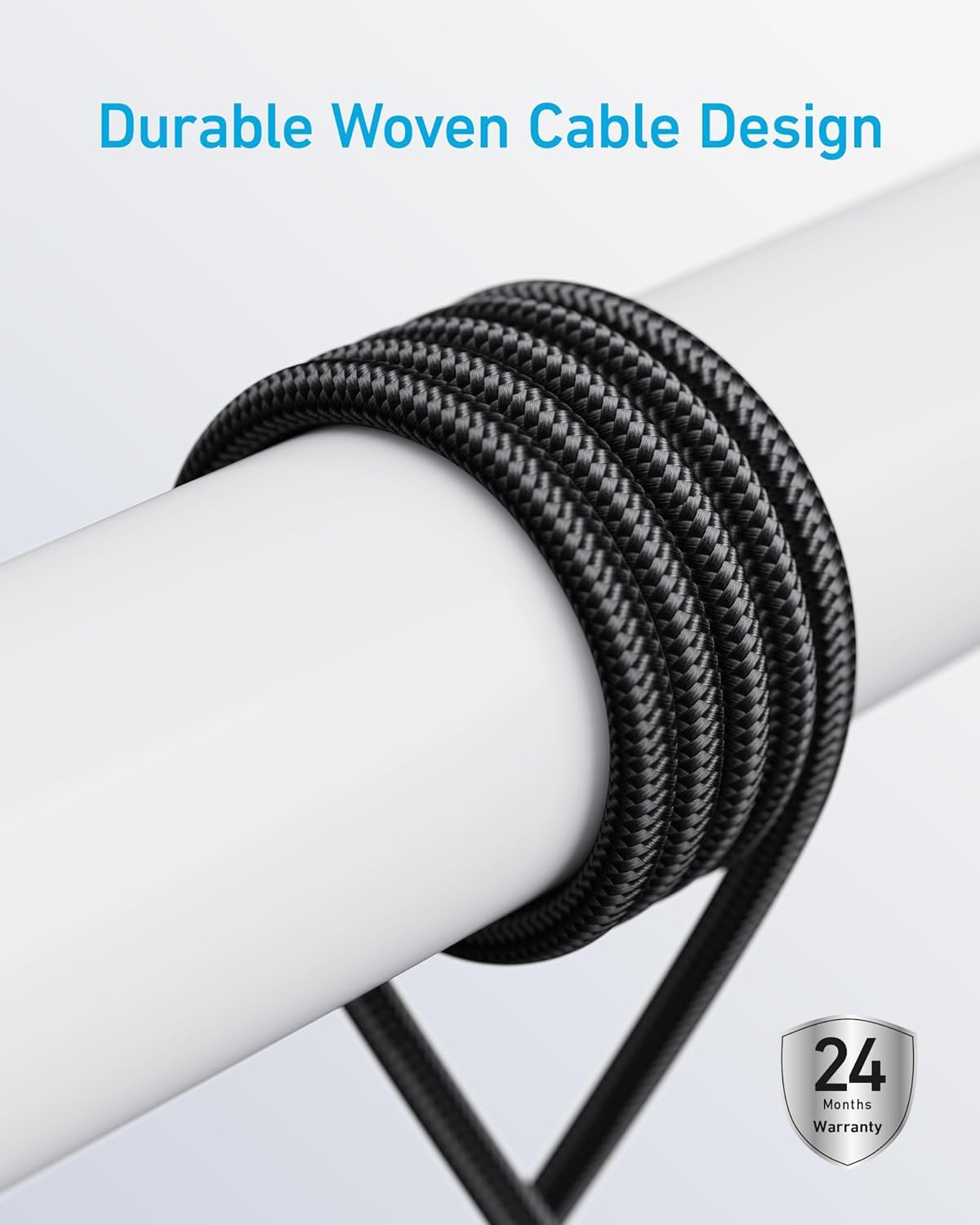 Detalle de Anker cable USB‑C 240 W trenzado 3 m
