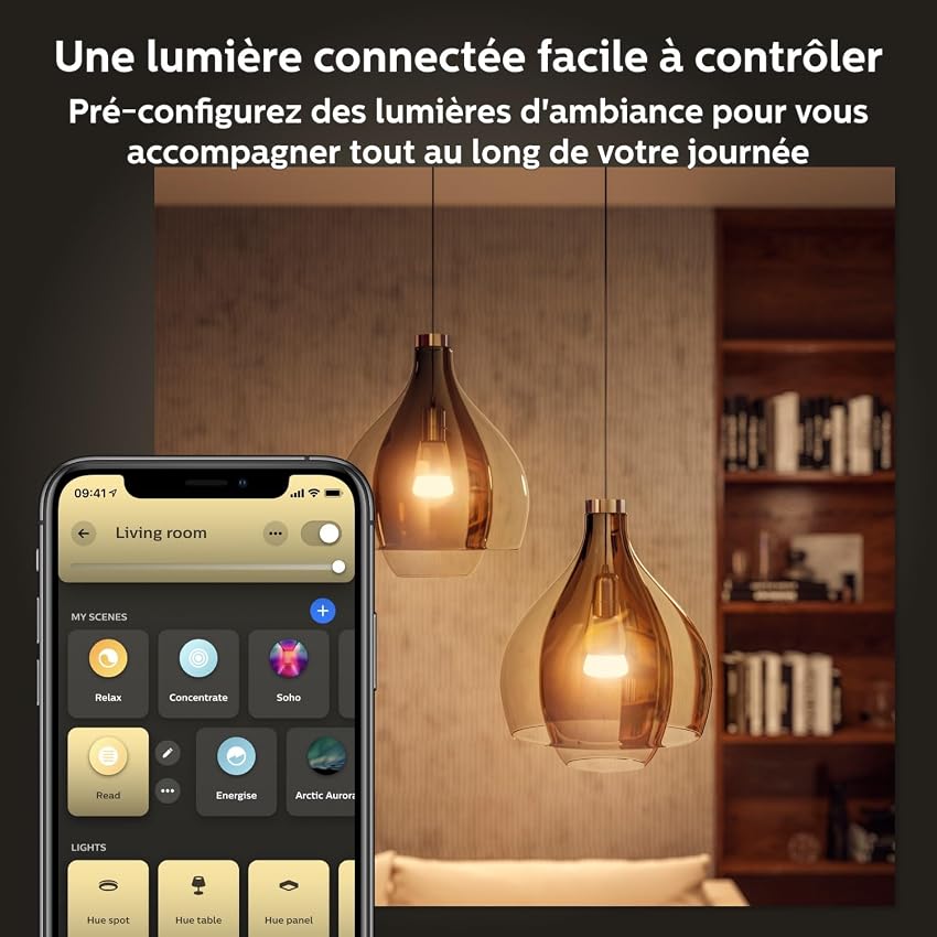 Thumbnail 4 de Kit de démarrage Philips Hue avec Bridge Pro et 3 ampoules