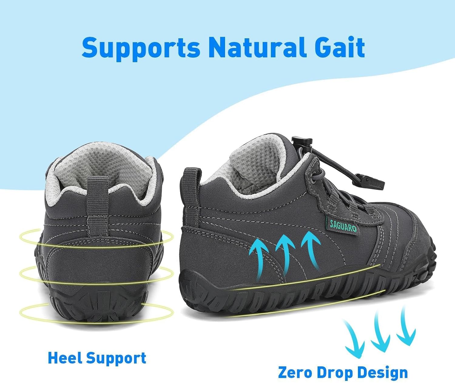 Thumbnail 4 de SAGUARO Enfants Chaussures de Trail Barefoot – Légeres, Respirantes et Confortables (26-36 EU)