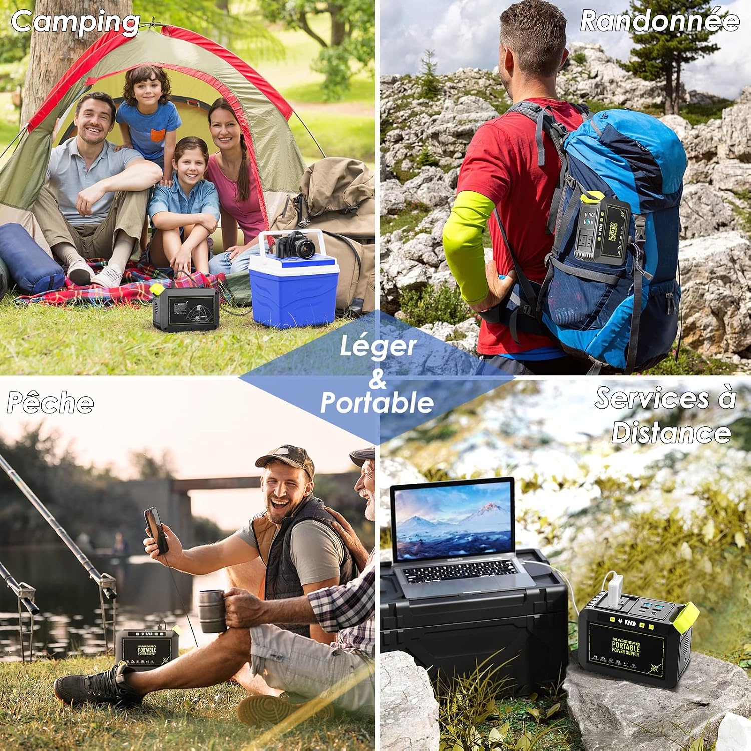 Thumbnail 4 de MARBERO Station électrique portable 88,8Wh — générateur 80W ⚡
