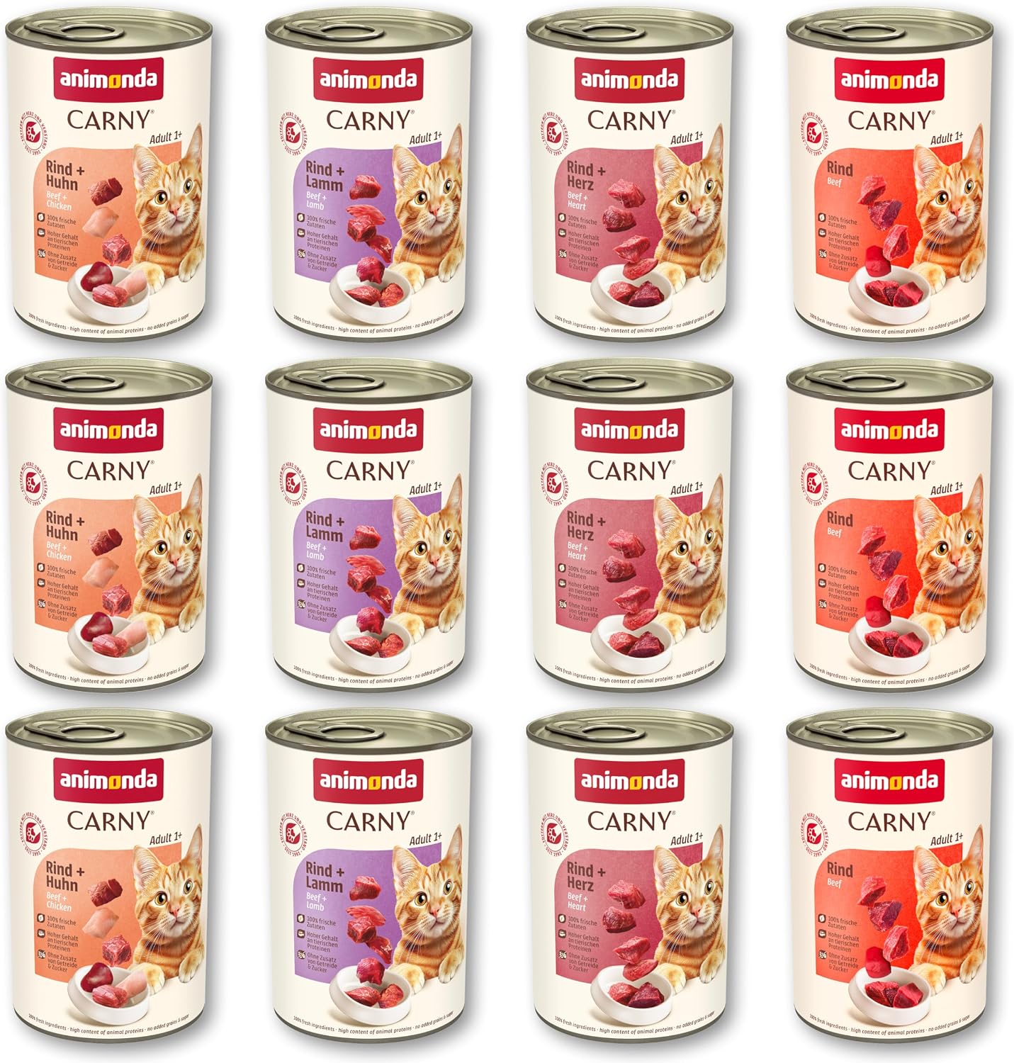Thumbnail 6 de animonda Carny Adult Nassfutter Huhn + Lachs – 6 x 400 g
