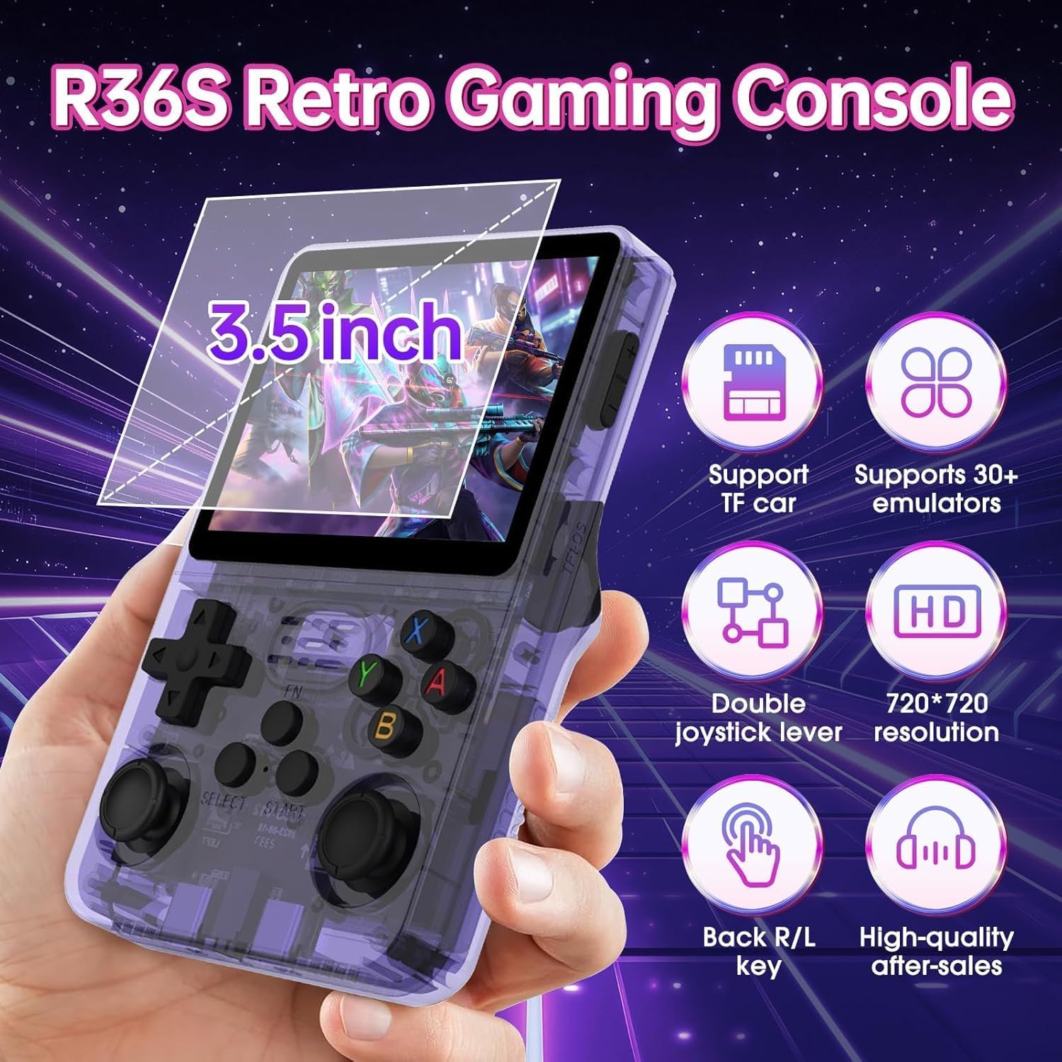 Thumbnail 2 de Nawchedo R36S Retro Handheld Console 128GB