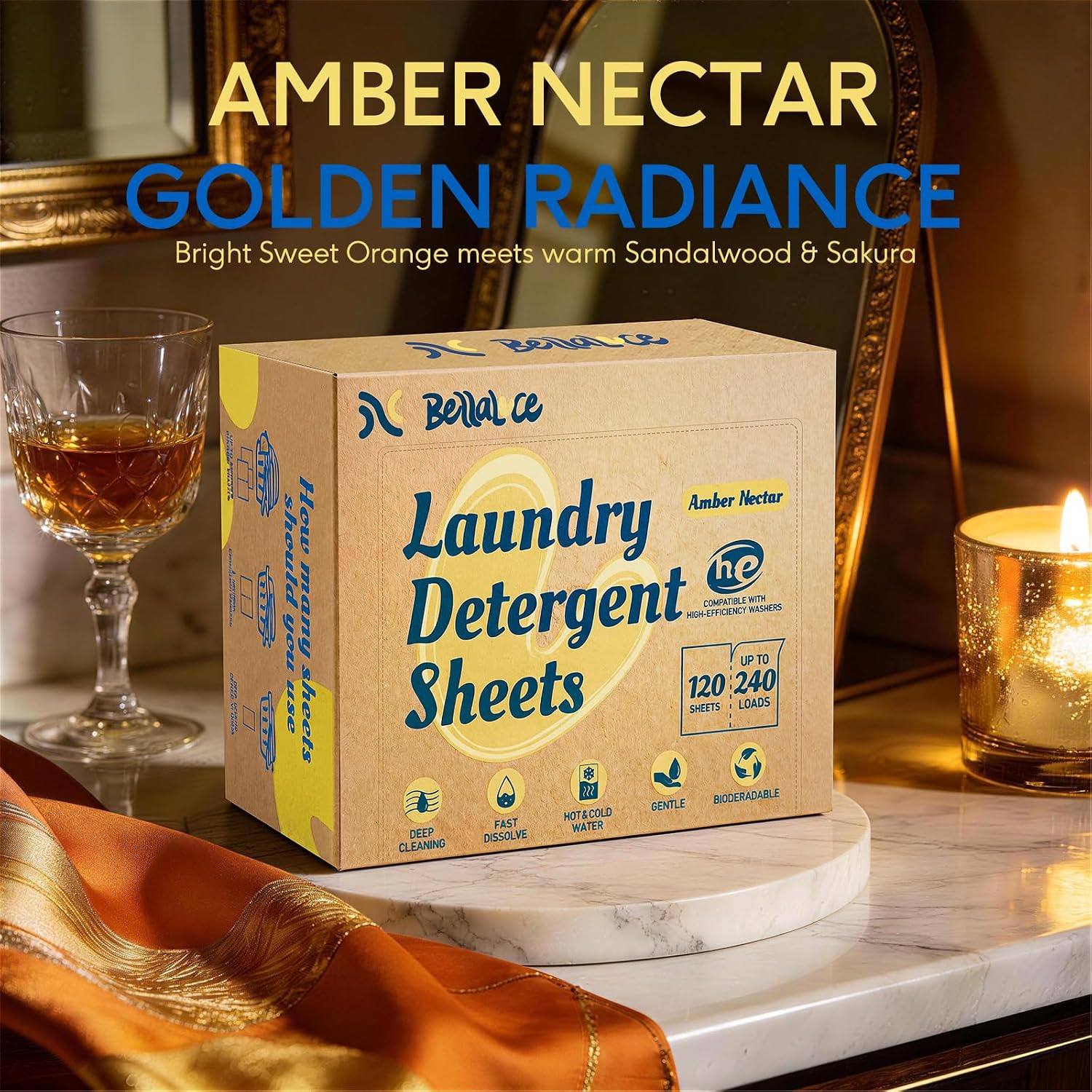 Thumbnail 6 de BellaLuce Laundry Detergent Sheets, 240 Loads, Amber Nectar, Plastic-Free