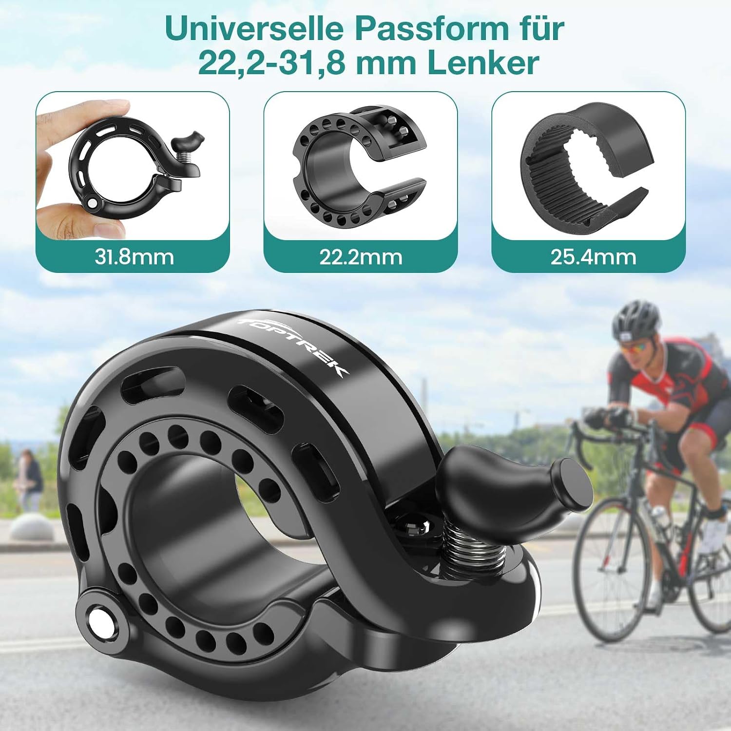 Detalle 2 de toptrek Fahrradklingel Mountainbike