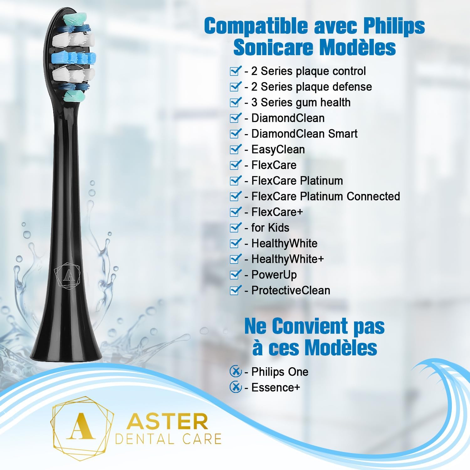 Detalle 1 de Aster têtes de rechange 16 pcs 🪥