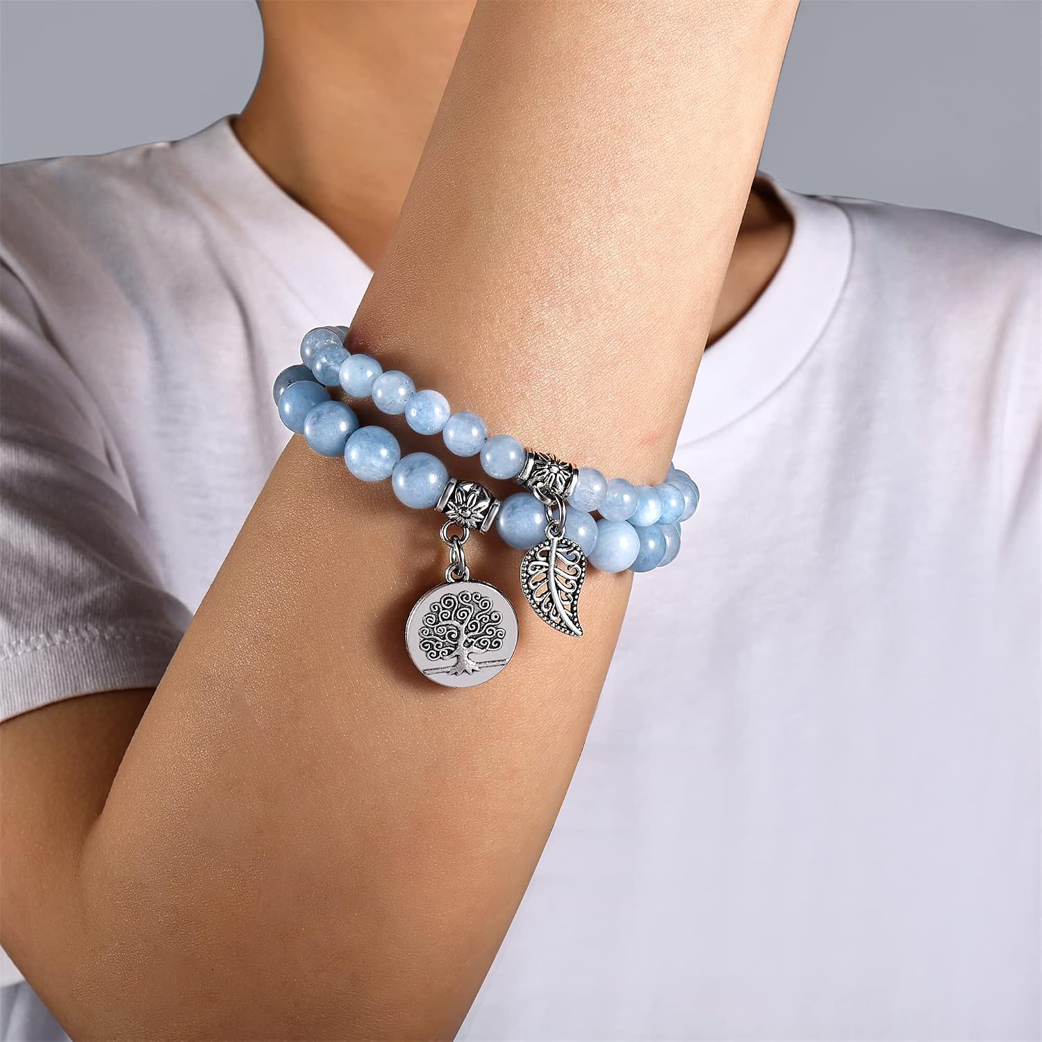 Detalle 2 de Farfume Chakra-Armbänder für Damen Set