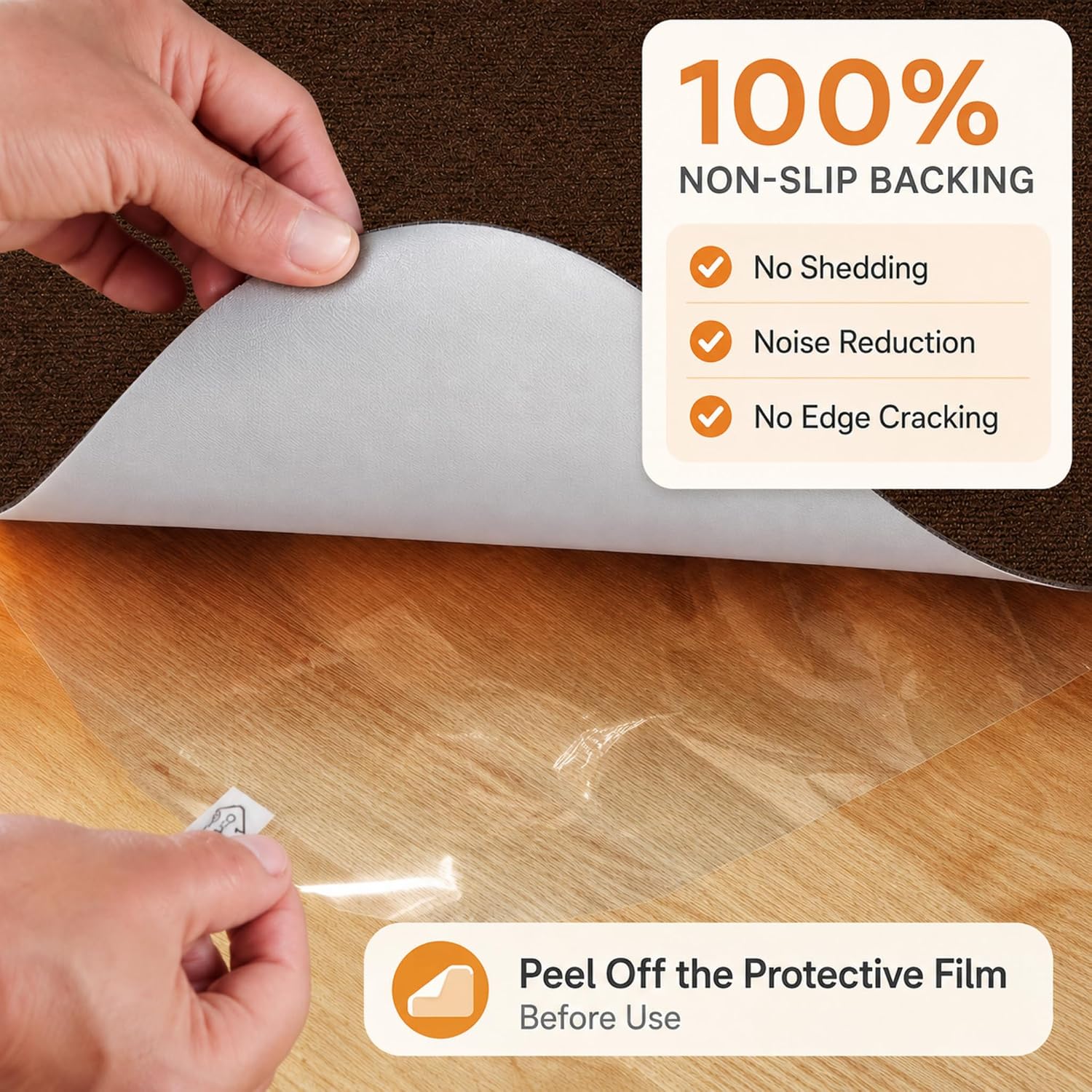 Detalle de Round Recliner Floor Protector Pad, 27.5" x 27.5