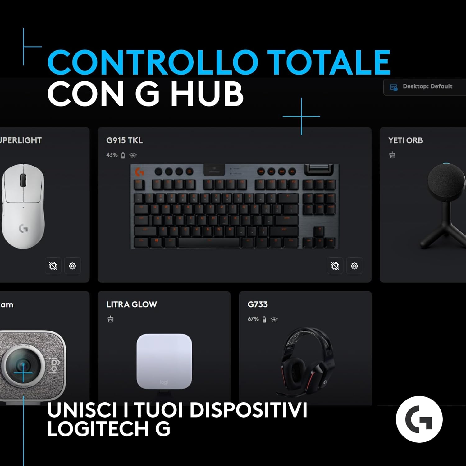 Thumbnail 5 de Logitech G Yeti Orb microfono USB cardioide per streaming