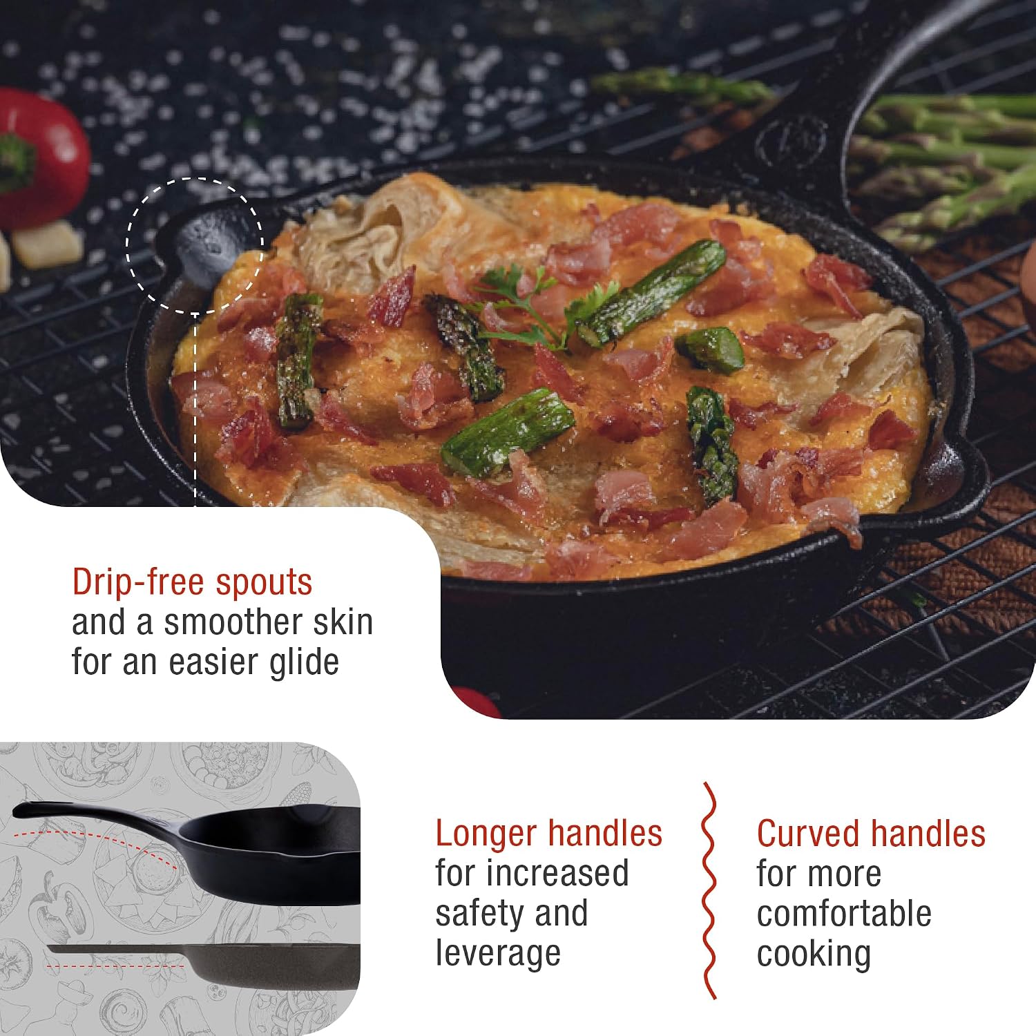 Detalle de Victoria Cast Iron Skillet 6.5-Inch