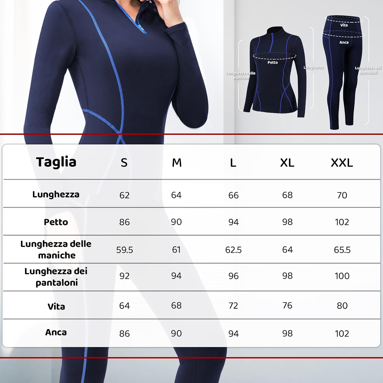 Detalle 2 de Fengzio Intimo Termico Donna