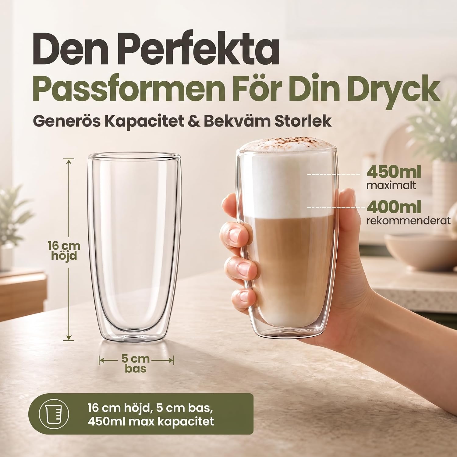 Thumbnail 6 de Dimono dubbelväggigt borosilikatglas 450 ml – longdrinkglas