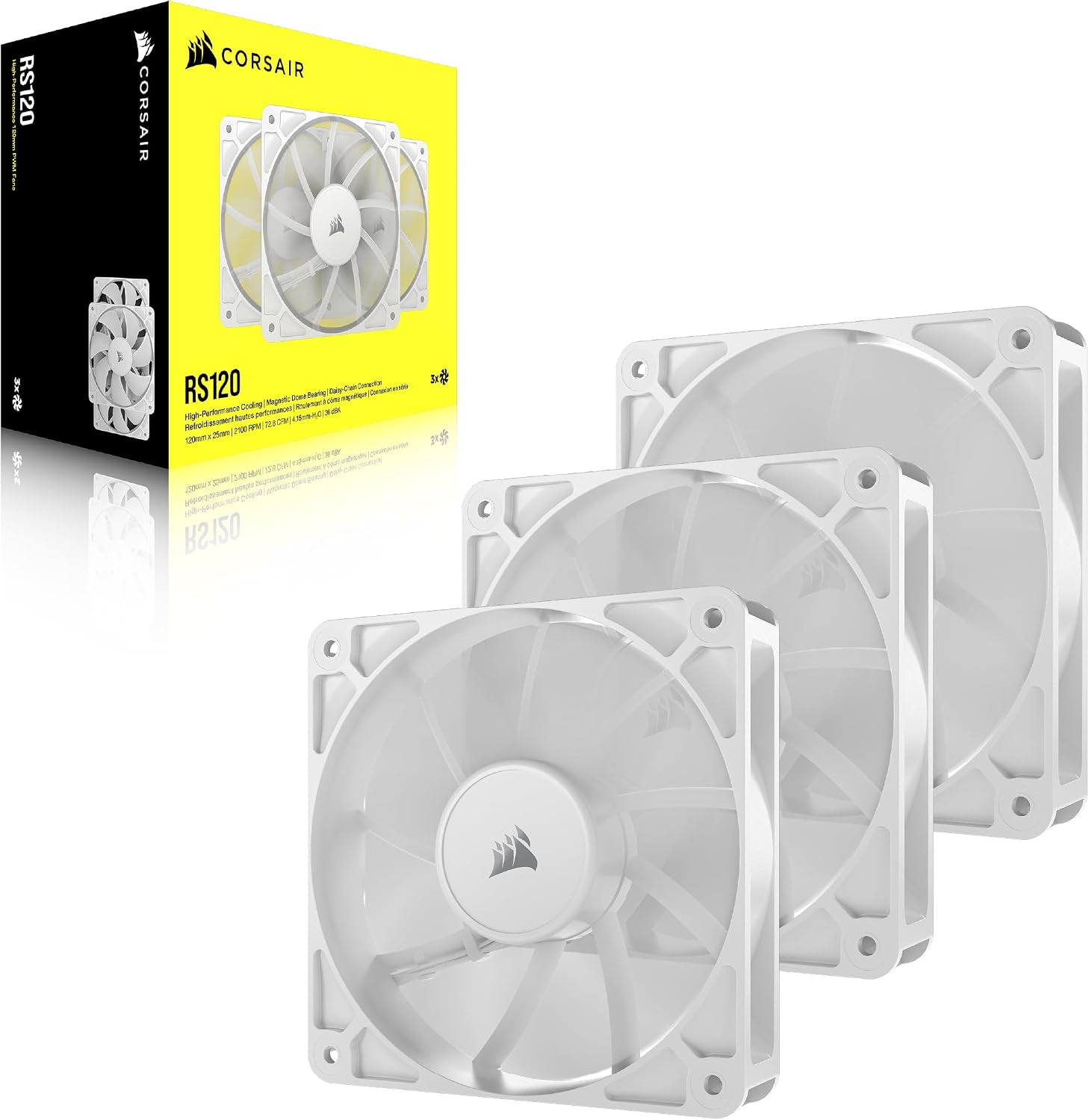 Thumbnail 5 de CORSAIR RS120 120mm PWM Lüfter 2.100 RPM