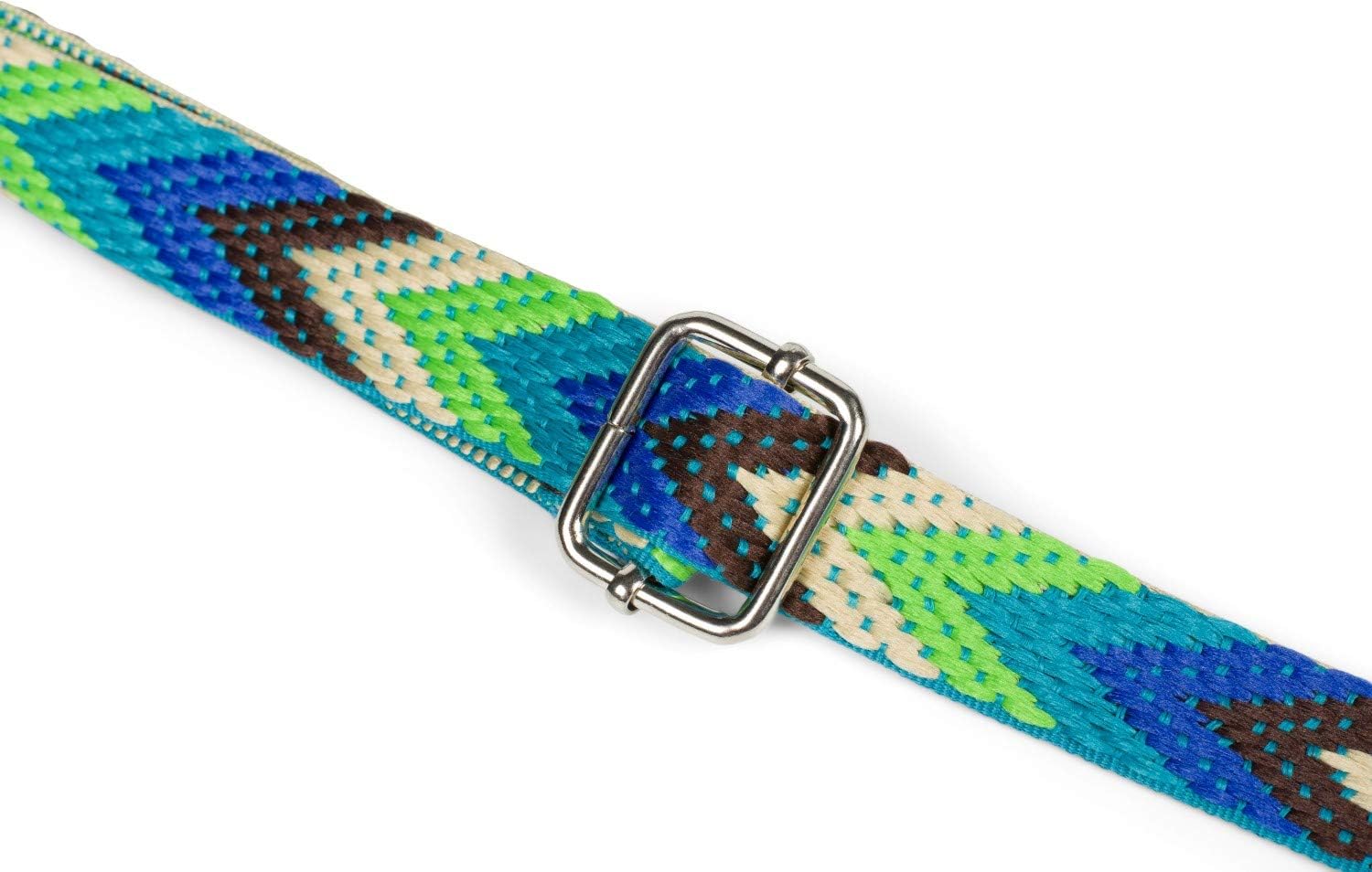 Detalle de styleBREAKER Tracolla della borsa stretta regolabile con motivo colorato a zig-zag, intercambiabile, unisex