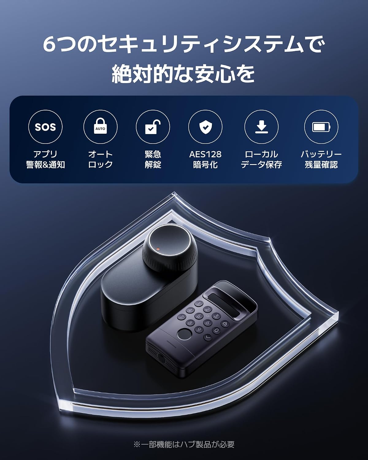 Detalle de SwitchBot Smart Lock Ultra W5600009 顔認証パッドProセット 手のひら静脈・指紋・暗証番号対応