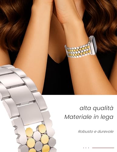 Thumbnail 3 de JJii Sung Bracciale Metallico a Nido d’Ape per iWatch – Compatibilità estesa e stile femminile