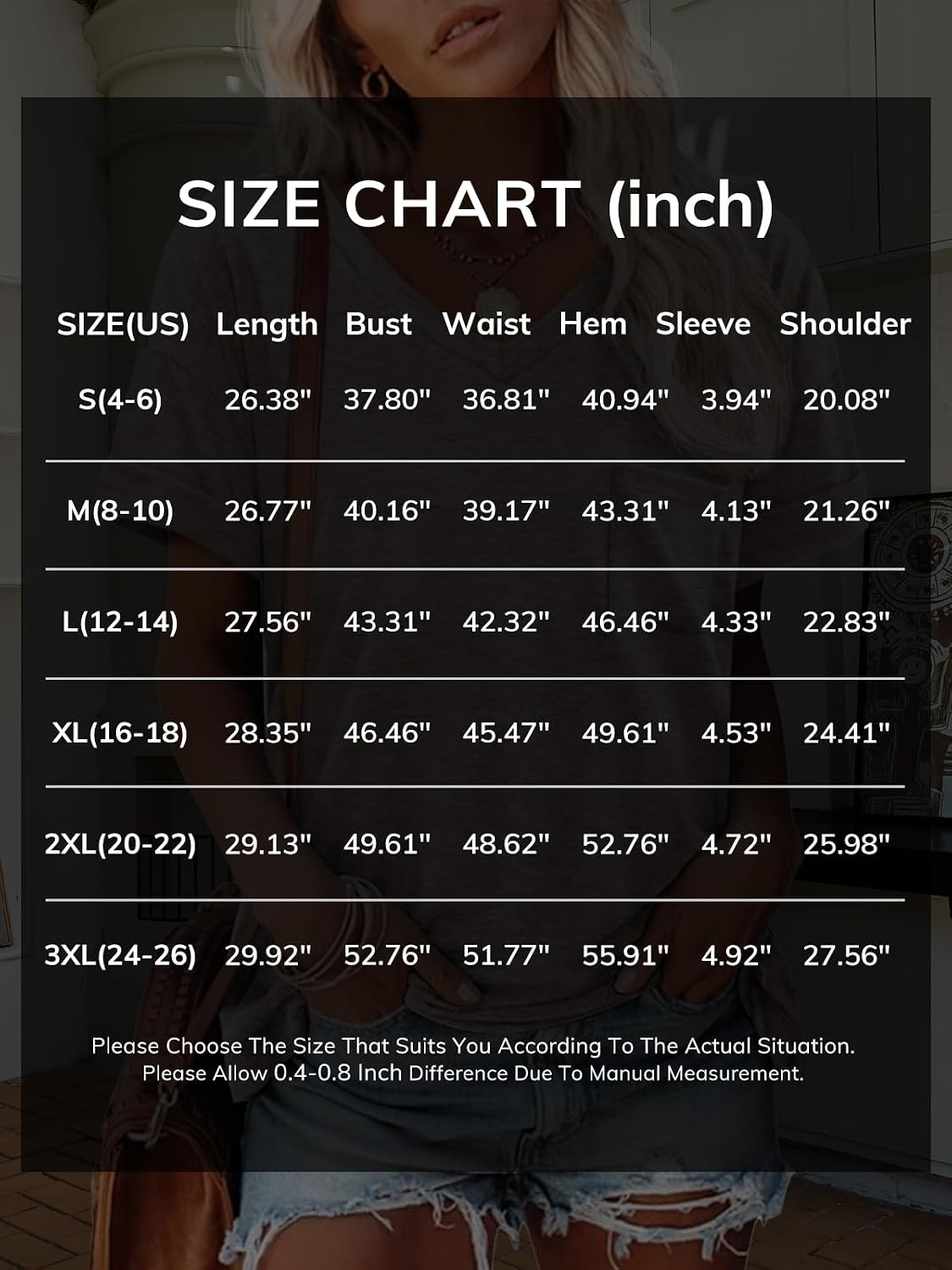 Thumbnail 6 de ATHMILE Women's V-Neck Tee 2026