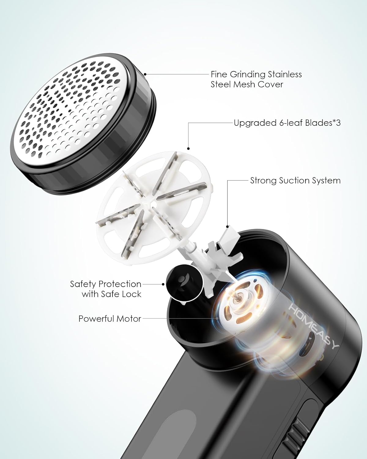 Thumbnail 2 de HOMEASY Fabric Shaver 2-speed lint remover