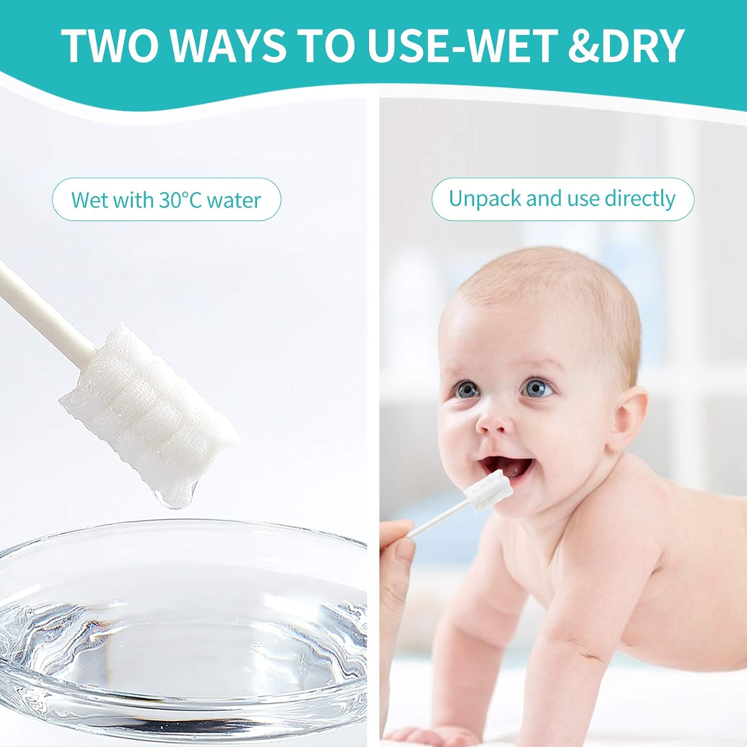 Thumbnail 4 de dearlomum Baby Tongue Cleaner 48PCS