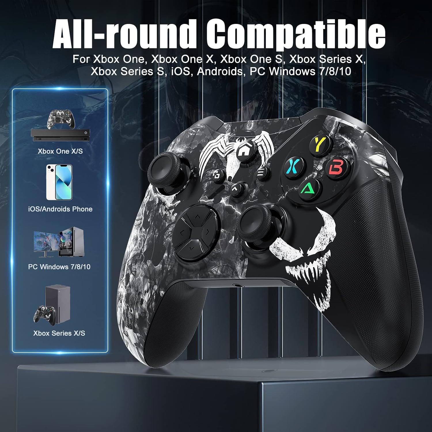 Thumbnail 1 de Gamrombo Wireless Controller for Xbox: Multi-Platform, Turbo Macro, and 3.5mm Jack