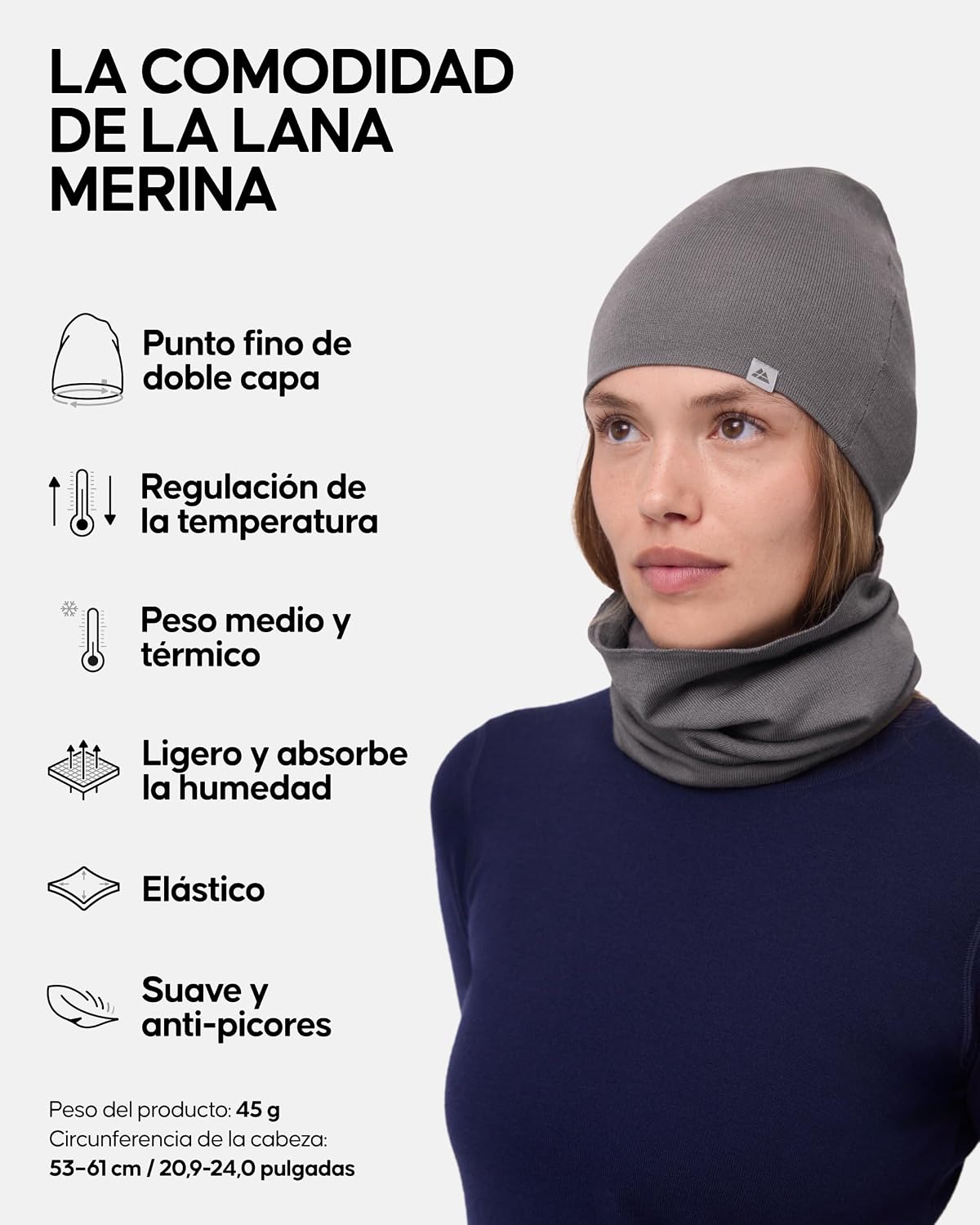 Thumbnail 1 de DANISH ENDURANCE Gorro Invierno Lana Merino Unisex