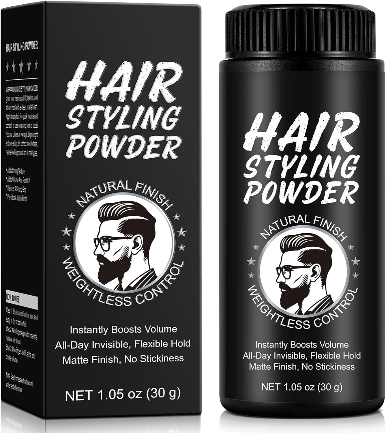 Detalle de Cera in polvere uomo volumizzante: texture opaca e tenuta fino a 24 ore
