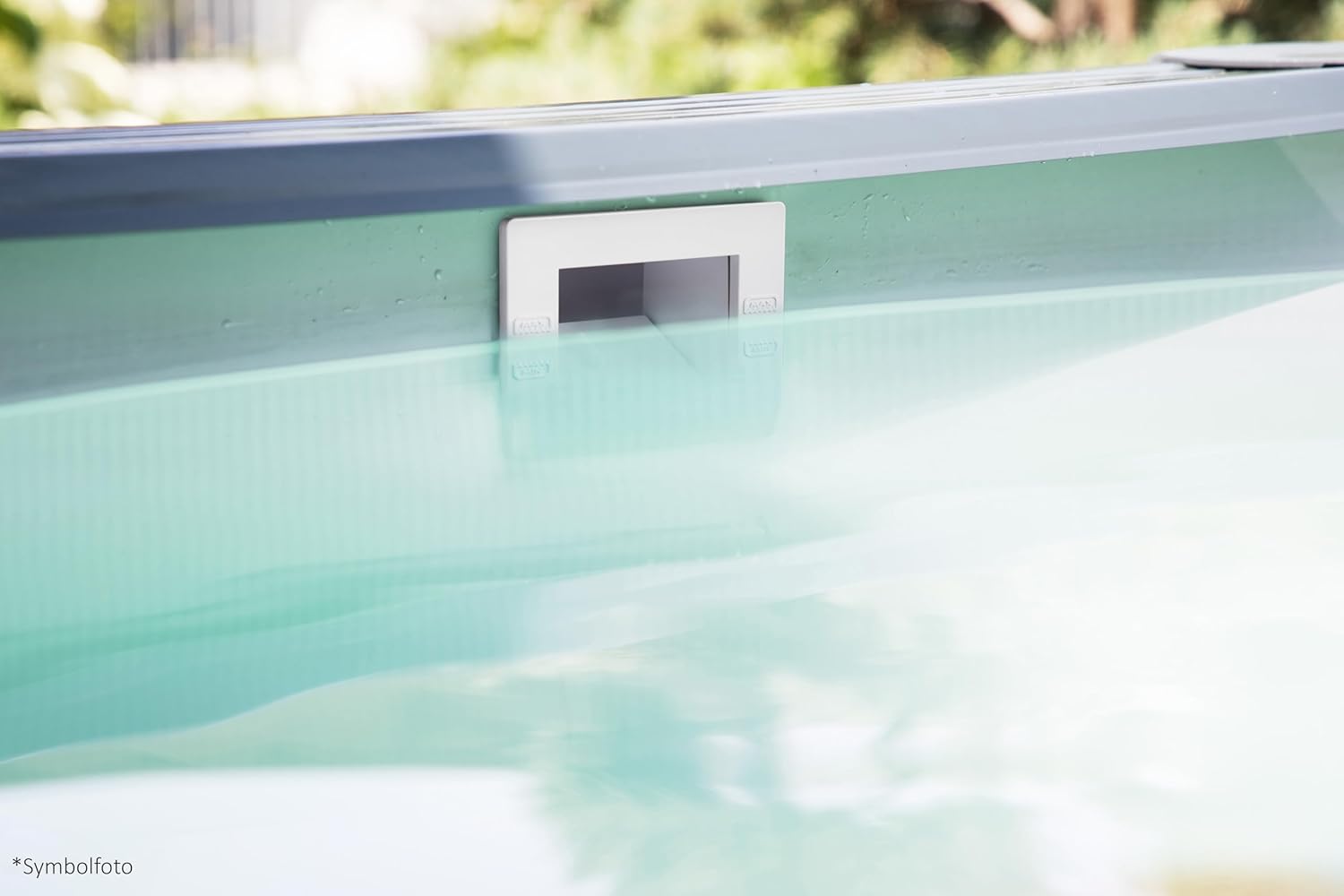 Detalle de Steinbach Skimmer S1 3-Piece, Bianco – lo skimmer per piscine in acciaio
