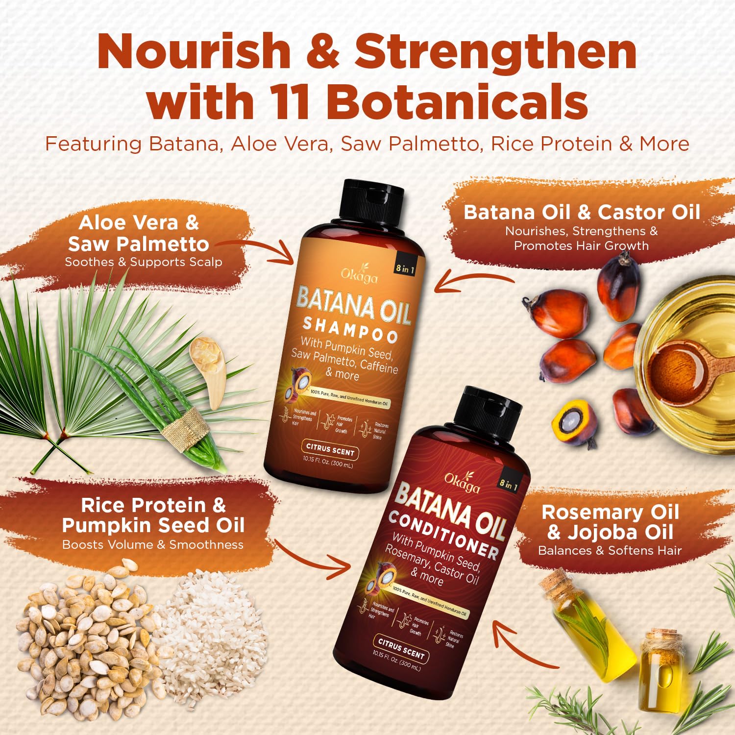 Thumbnail 2 de Okaga Batana Oil Shampoo & Conditioner Bundle
