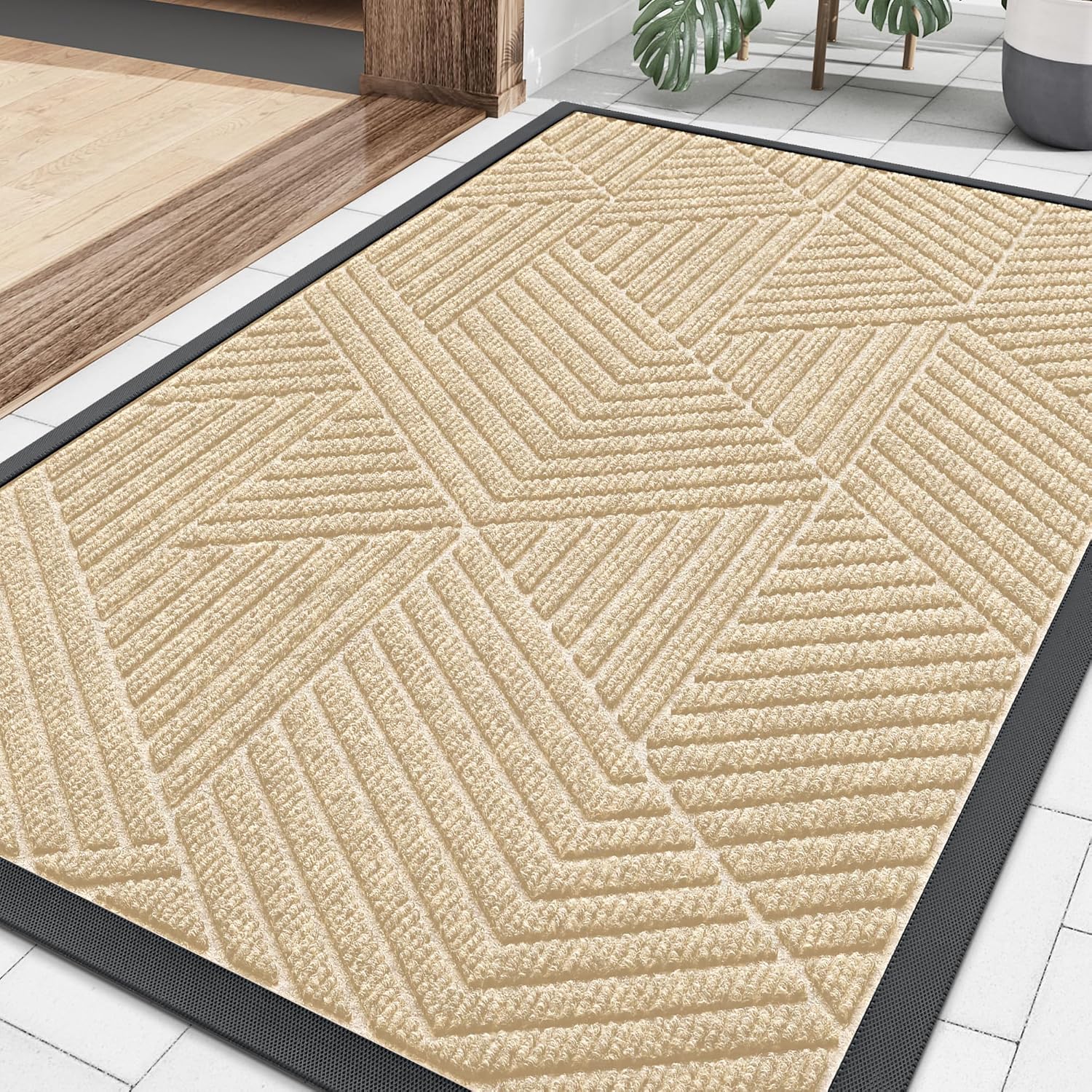 Smiry Front Door Mat Heavy Duty 29.5x17 in.