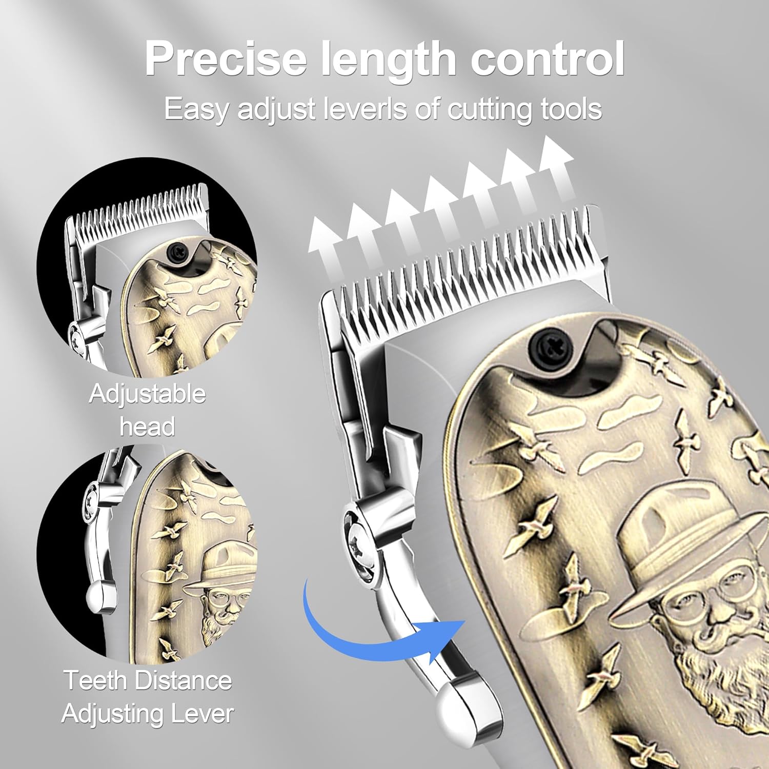 Thumbnail 3 de Hair Clippers Set Cordless Trimmer with LED Display