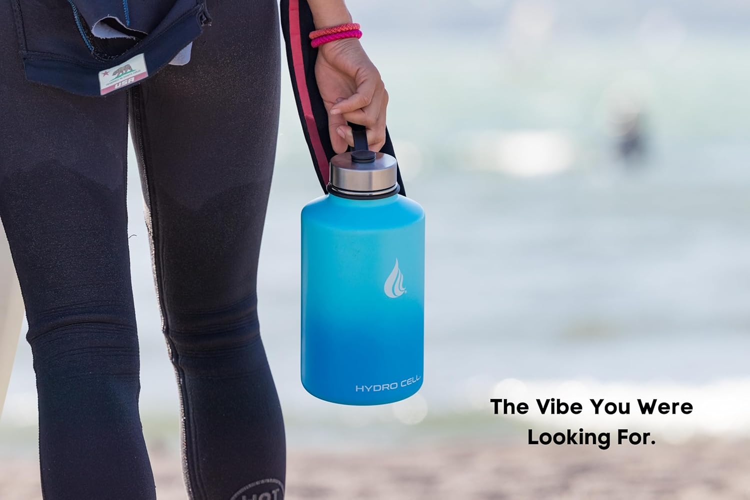 Thumbnail 5 de HYDRO CELL Stainless Steel Insulated Water Bottle with Straw (64oz) – Sky/Blue