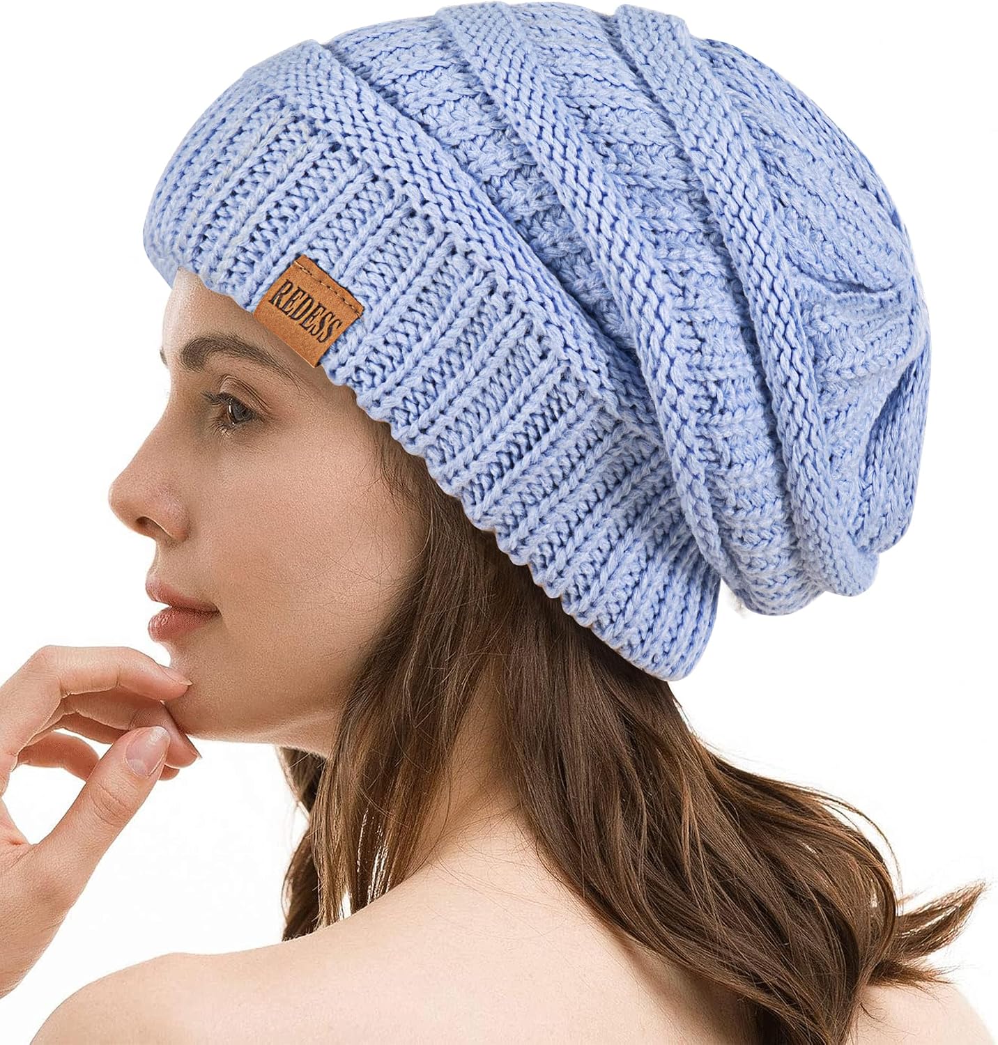 Thumbnail 5 de REDESS Slouchy Knit Beanie, Acrylic