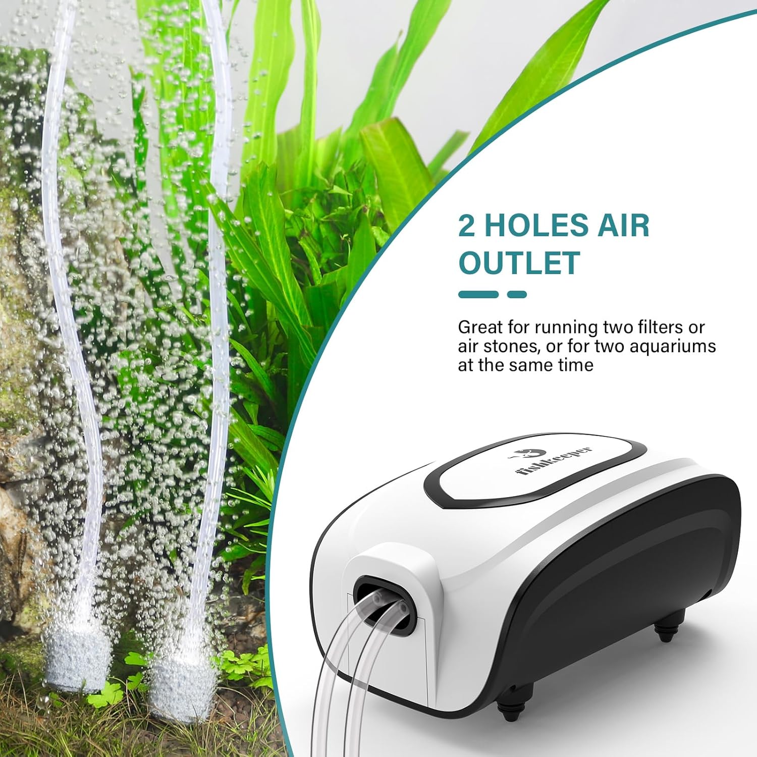 Detalle de fishkeeper Bulleur réglable 358 L/H pour aquarium