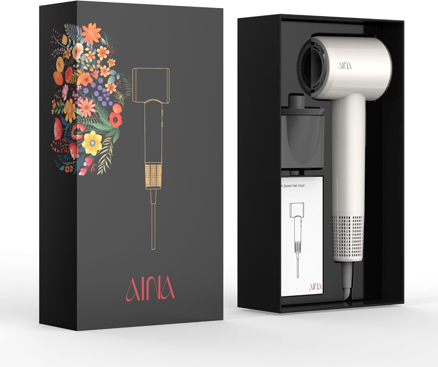 Thumbnail 3 de AINA High Speed Hair Dryer with Brushless Motor (1A White)