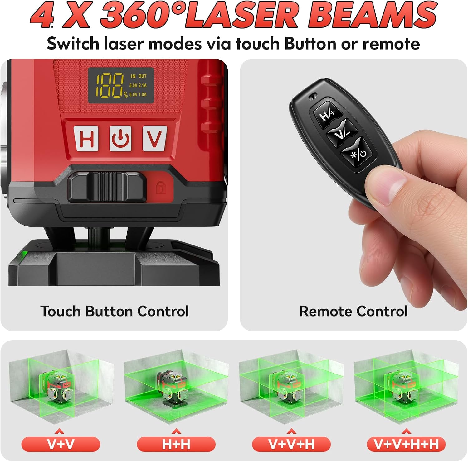 Detalle de Laser Level with 4x360° Lines