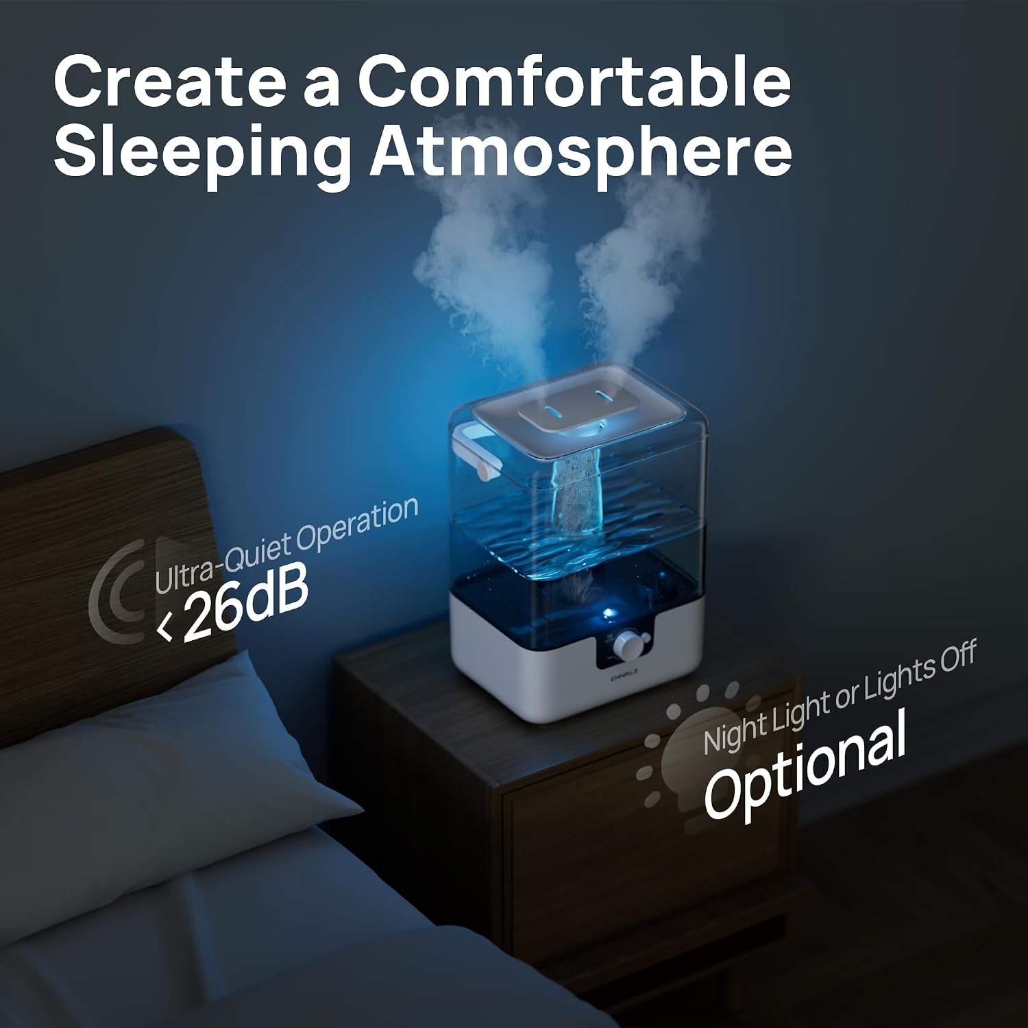 Detalle de CHIVALZ cool mist humidifier 6L