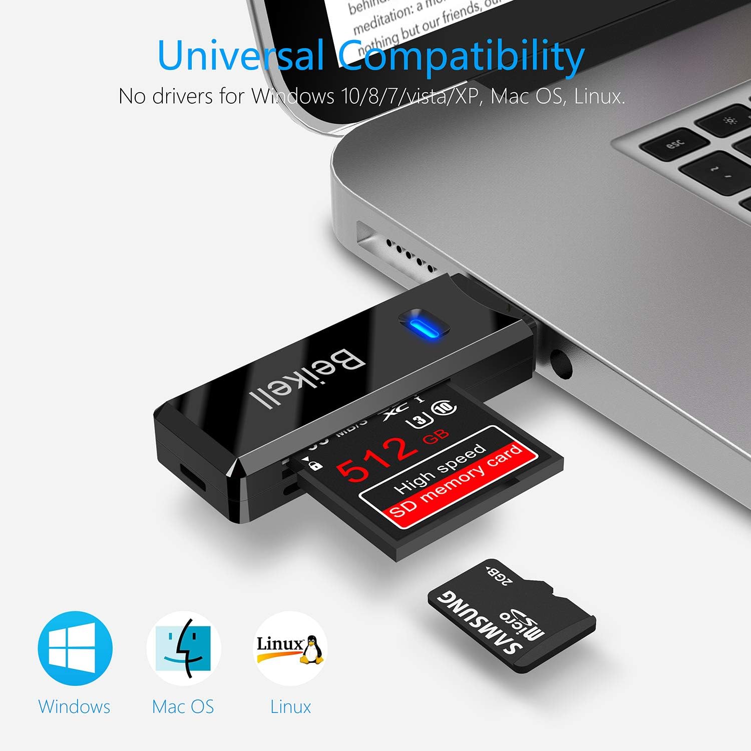 Thumbnail 6 de Beikell Lector USB 3.0 tarjetas