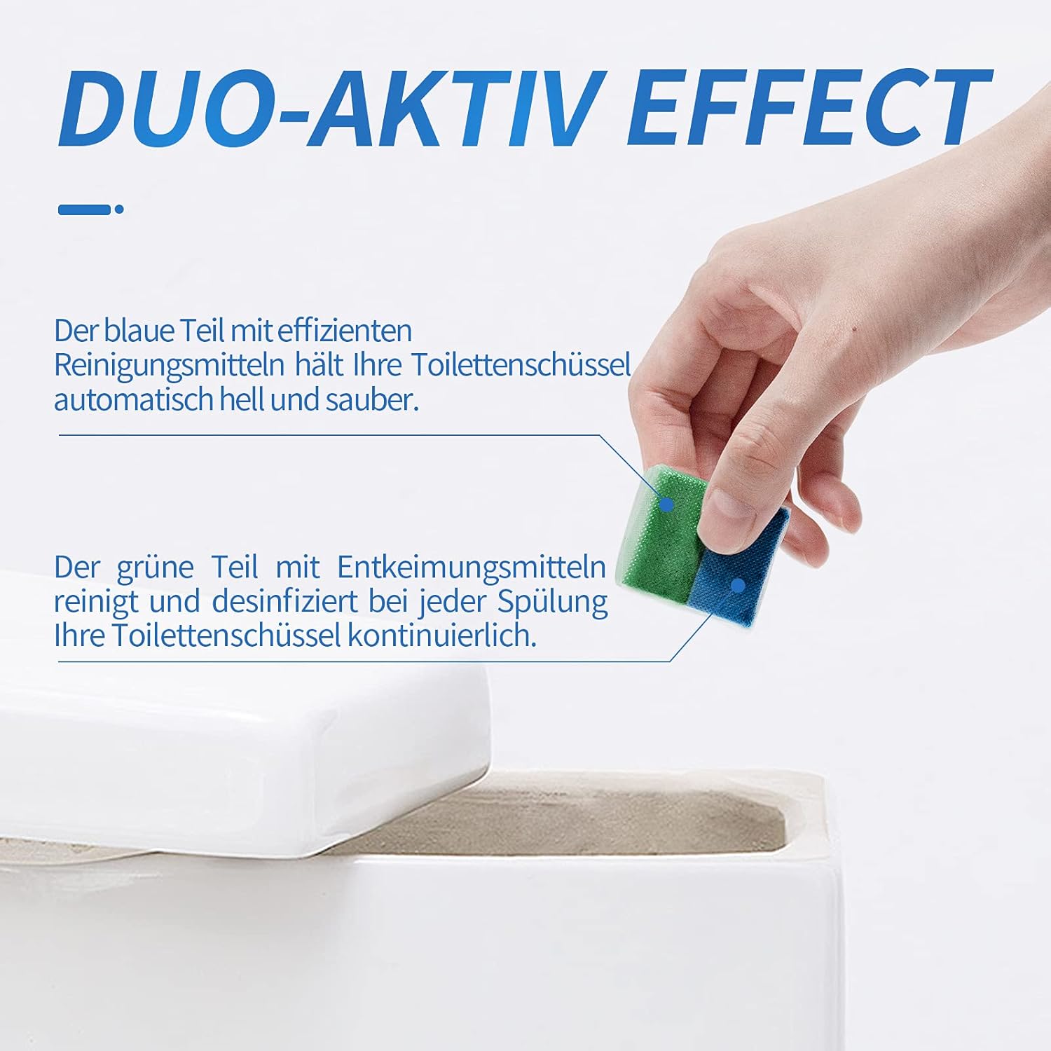Thumbnail 1 de Vacplus WC Reiniger Duo-Aktiv Reinigungswürfel 12 Stück 🚽