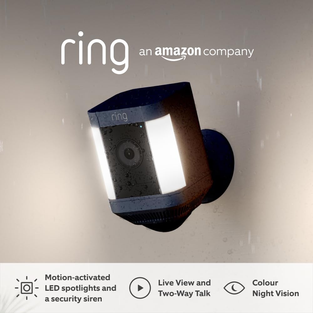 Detalle de Ring Spotlight Cam Plus 1080p battery wireless security camera