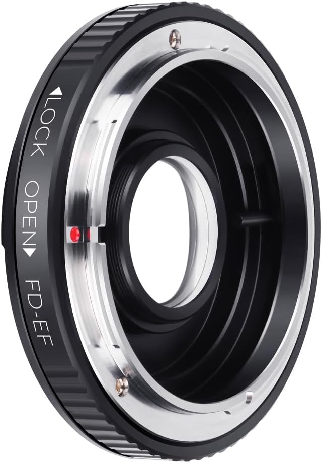 Detalle de K&F CONCEPT FD-EOS Objektivadapter: Canon FD/FL zu EOS EF – manuelle Makrofotografie mit Korrekturfilter