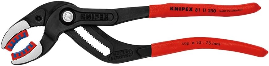 Thumbnail 4 de KNIPEX 8113-250 パイププライヤー、交換式樹脂製あご・10～75 mm対応・25段階調整