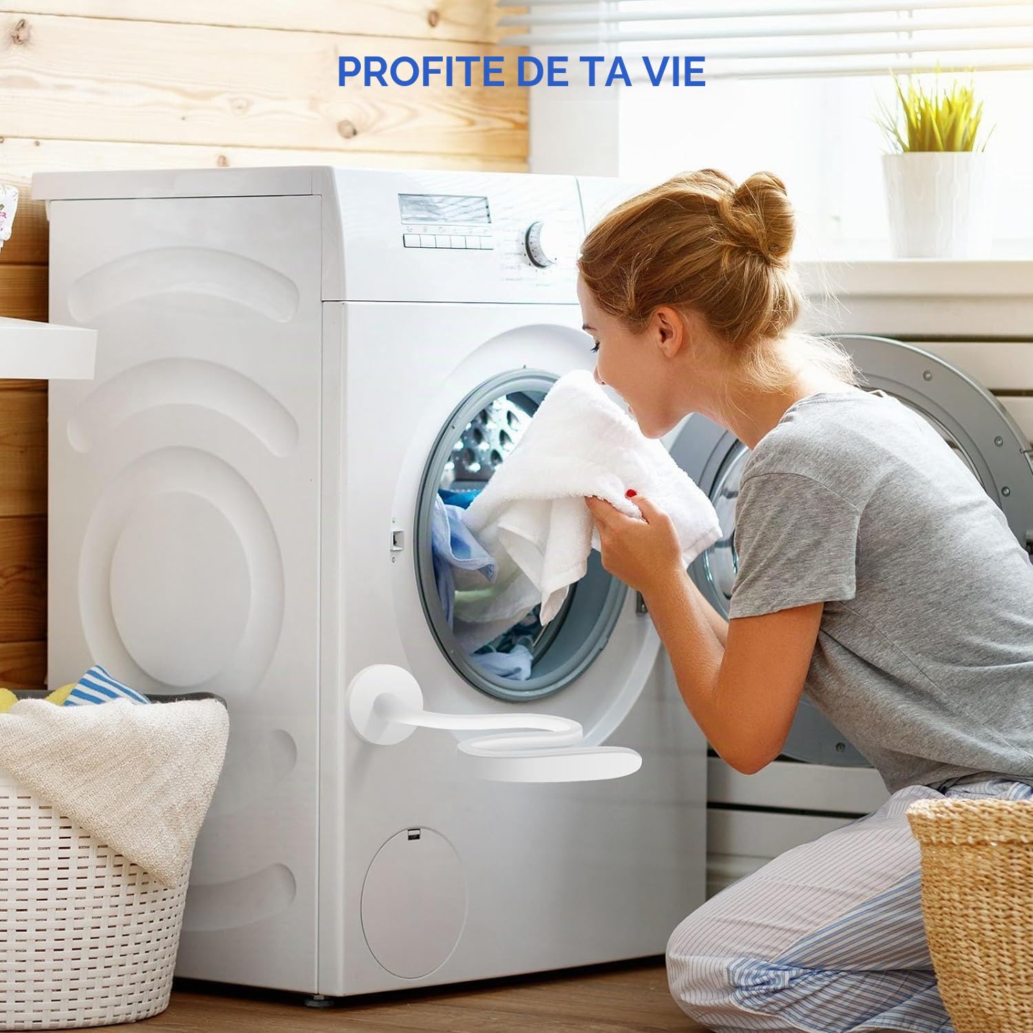 Detalle de Zerodis Zerodis6nwz2c1xbi231-12 magnetische deurhouder voor voorladers, wit