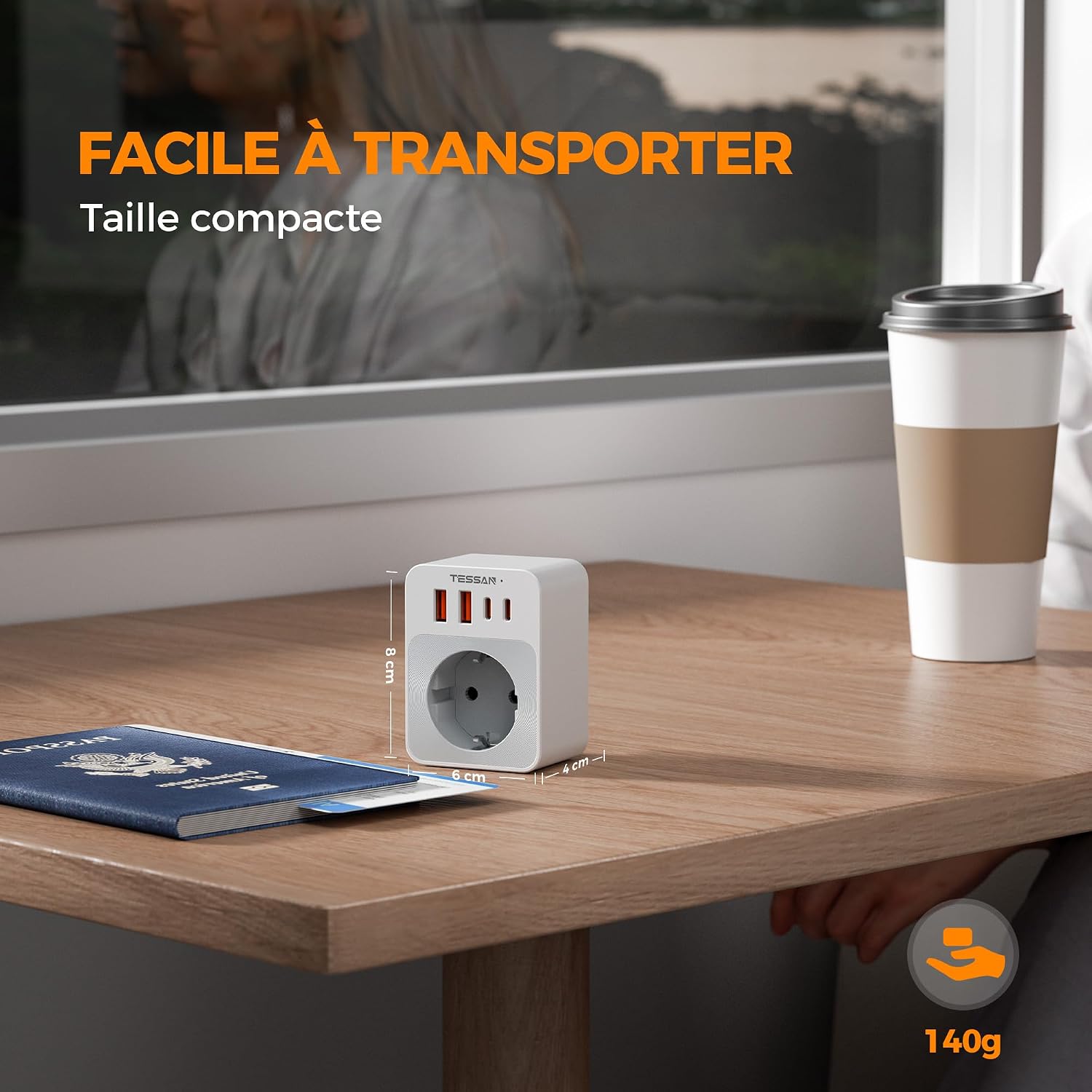 Thumbnail 5 de TESSAN Adaptateur prise Anglaise 20W